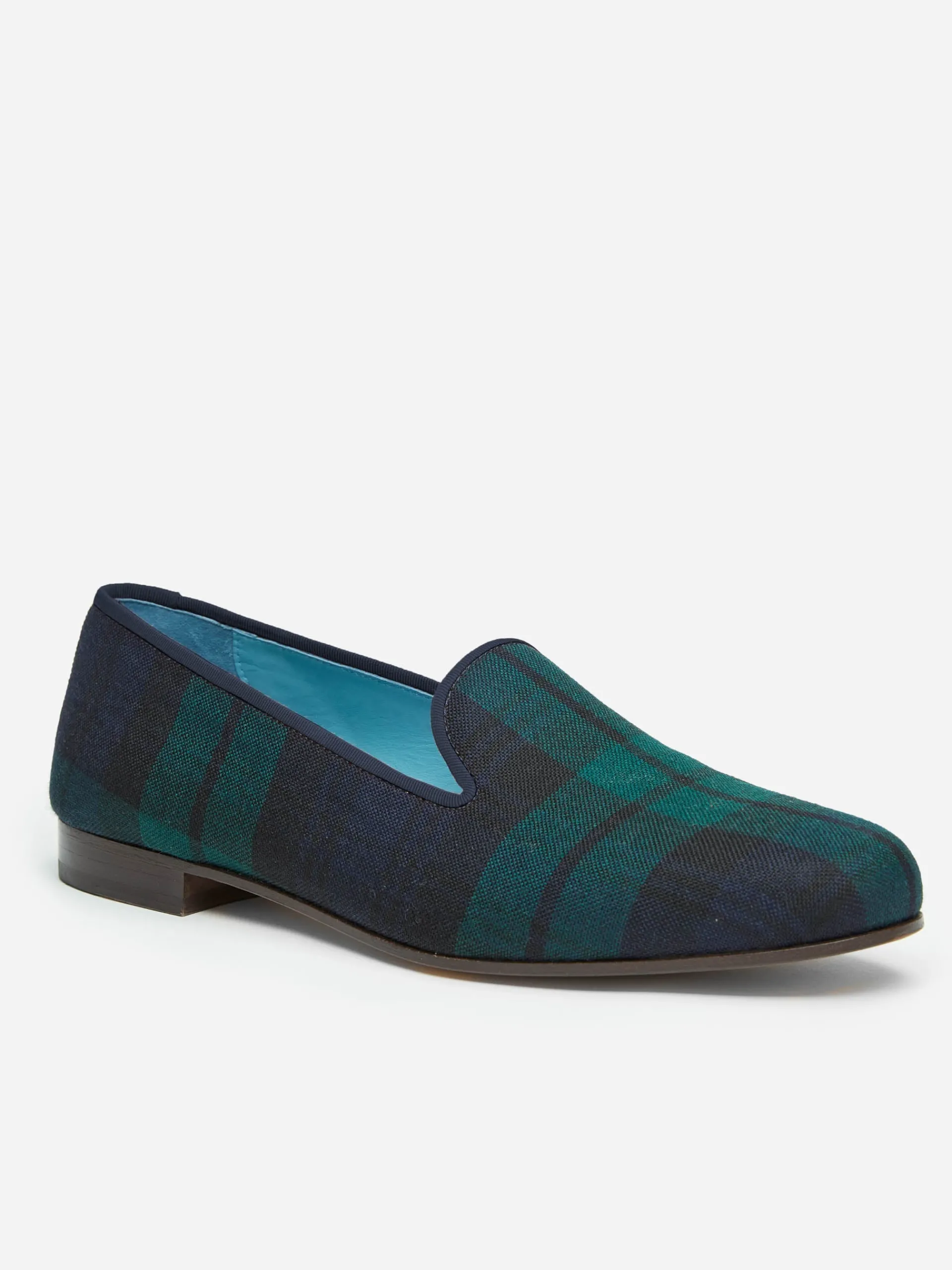 J.McLaughlin J.McL x Stubbs u0026 Wootton Slippers in Plaid BlackWatch Best Sale