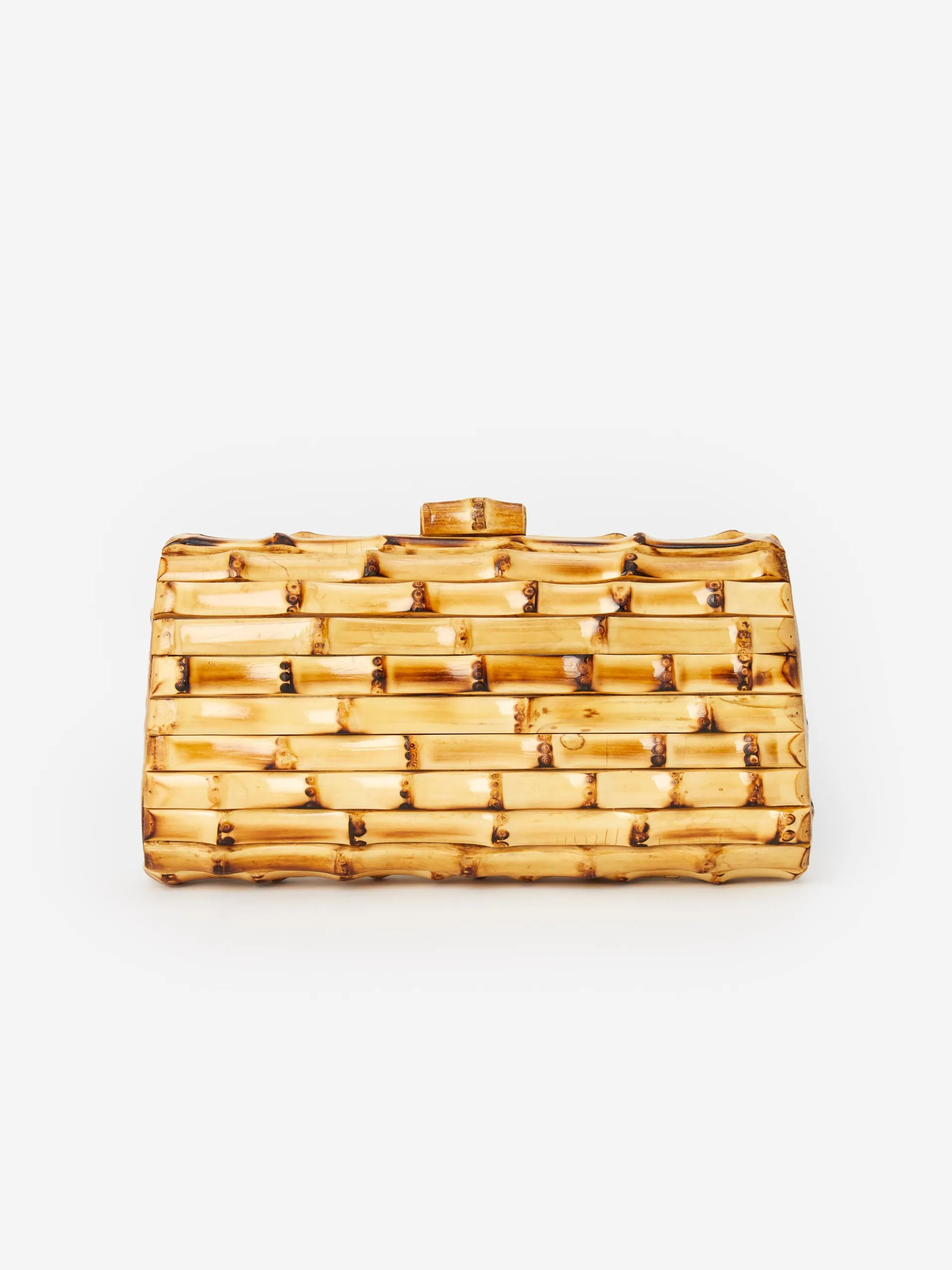 J.McLaughlin Kendra Bamboo Clutch Natural Best