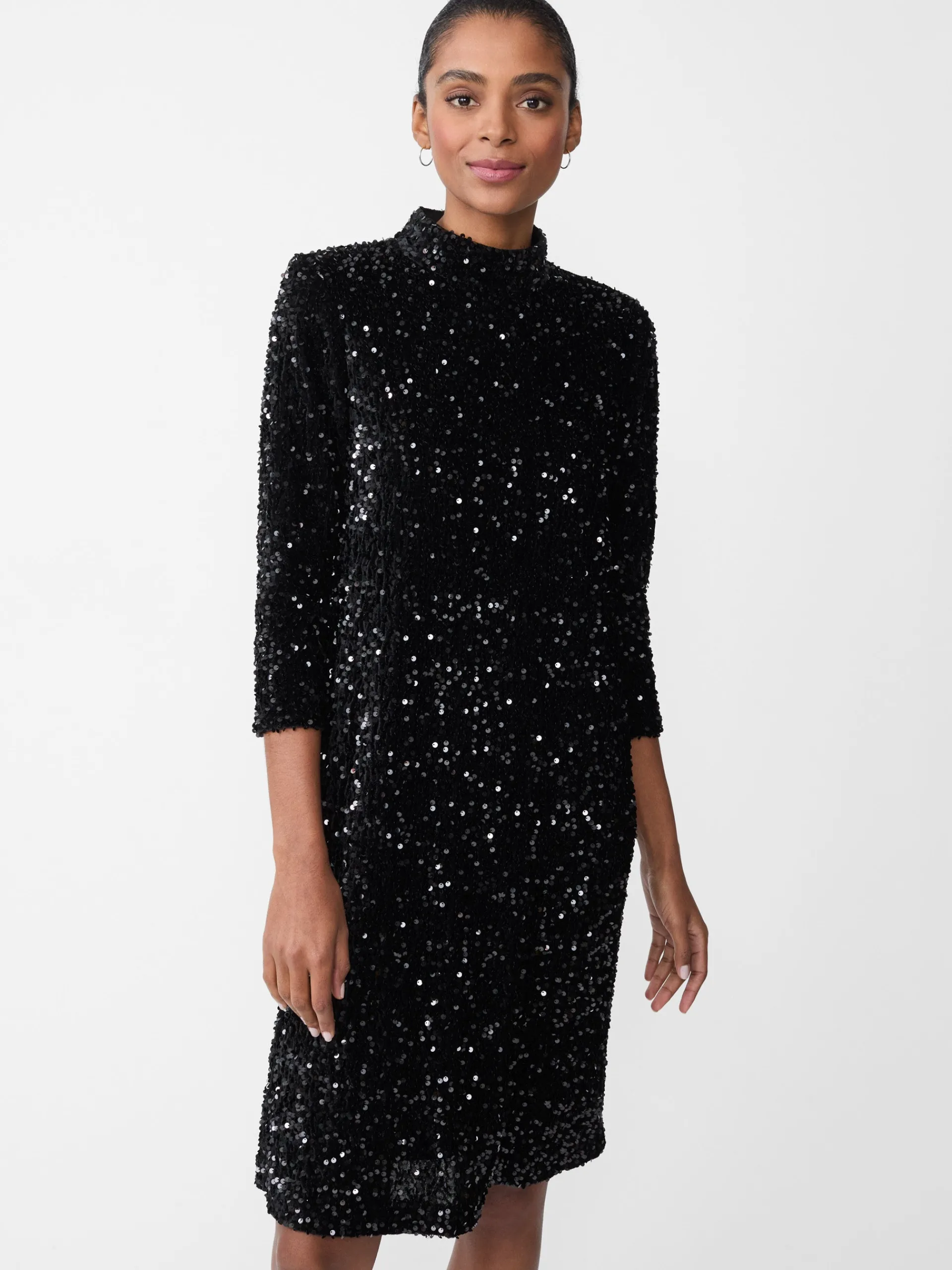 J.McLaughlin Leeza Sequin Dress Black New
