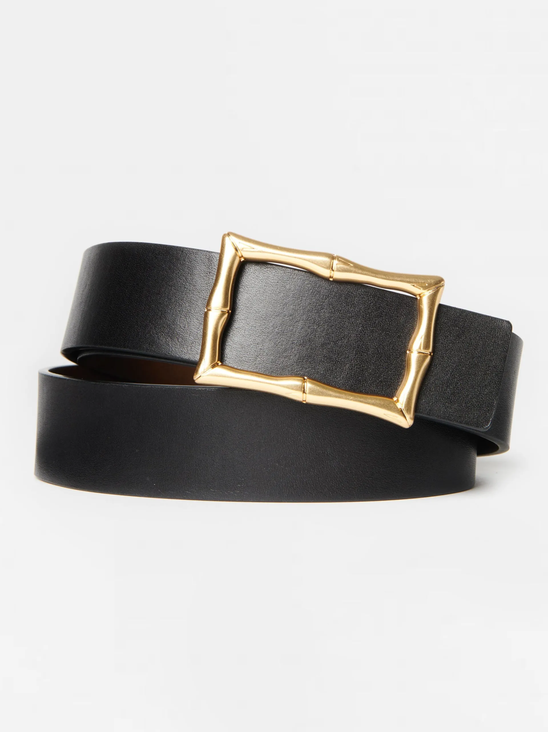 J.McLaughlin Lina Reversible Leather Belt Black/Cork Clearance
