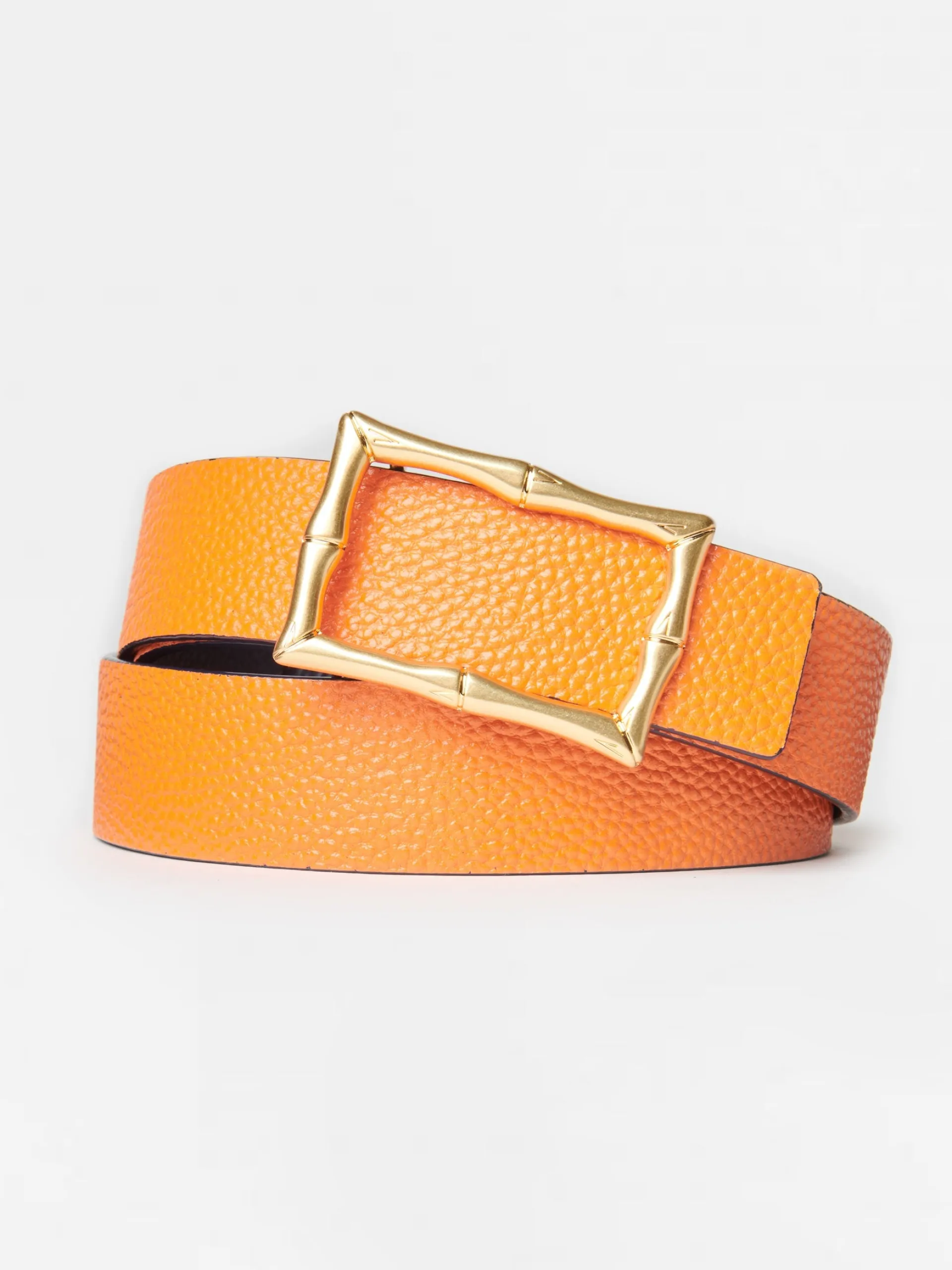 J.McLaughlin Lina Reversible Leather Belt Navy/Orange Online