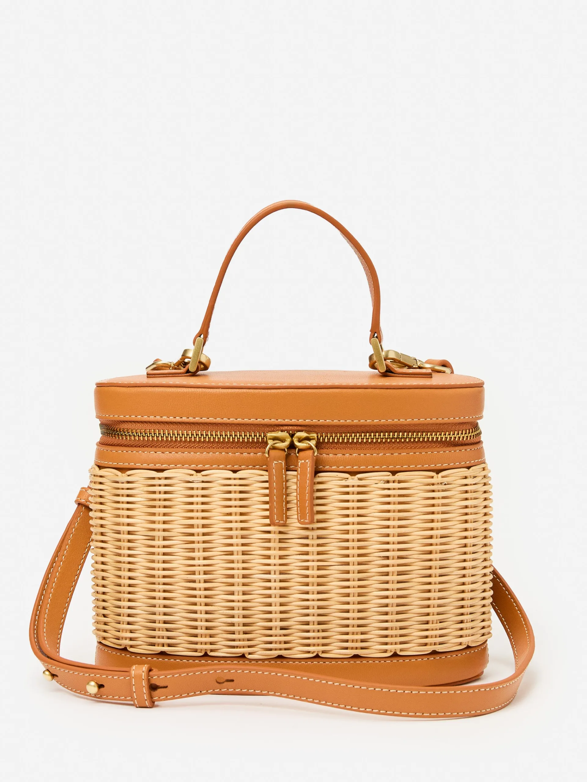 J.McLaughlin Lyla Wicker Bucket Bag Natural Online