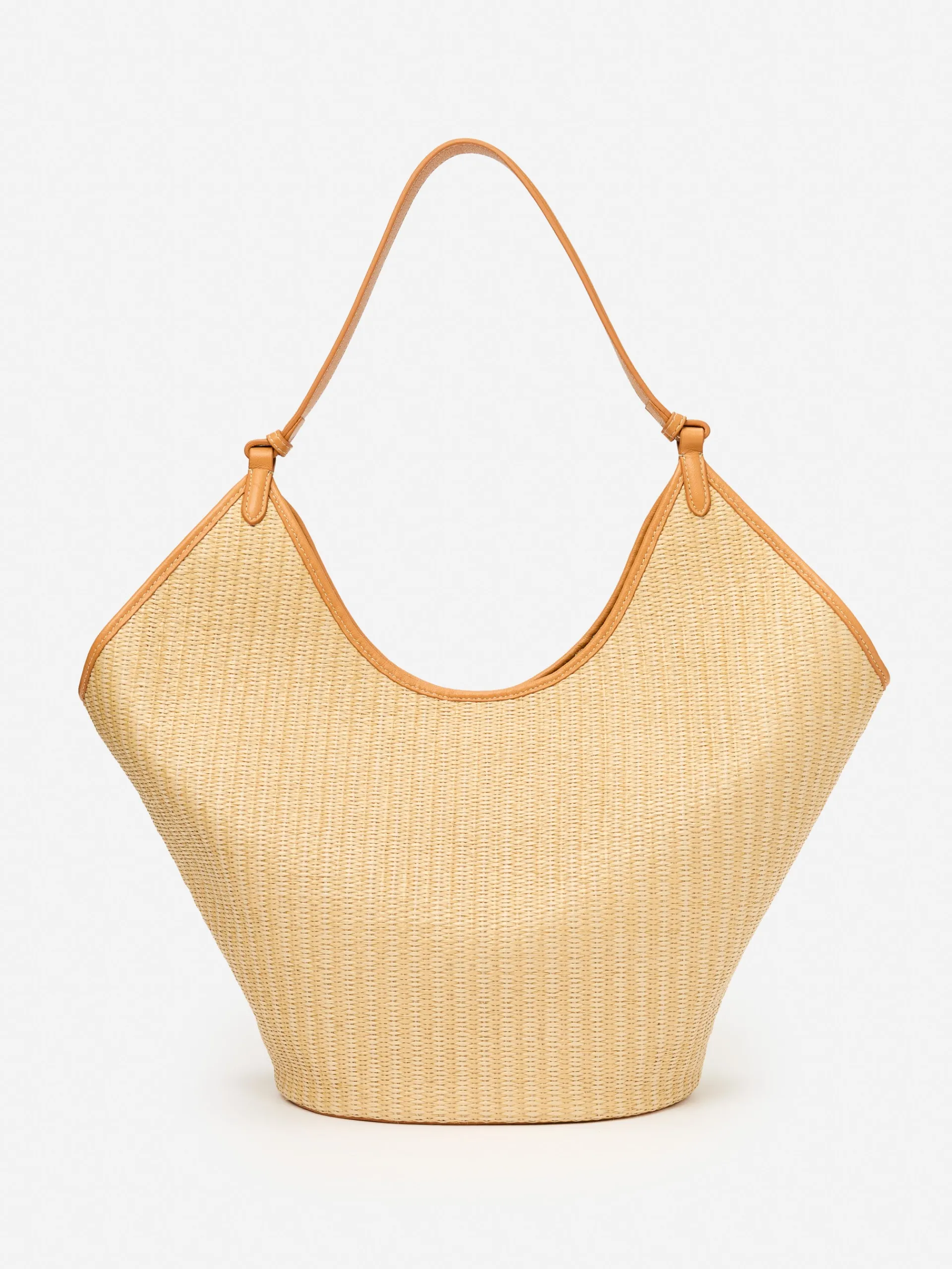 J.McLaughlin Minetta Straw Tote Bag Natural Hot