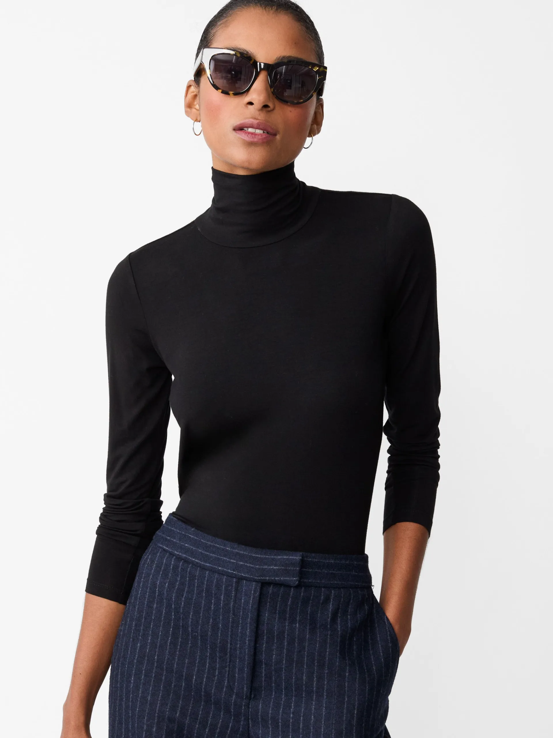 J.McLaughlin Nadia Turtleneck Black Outlet