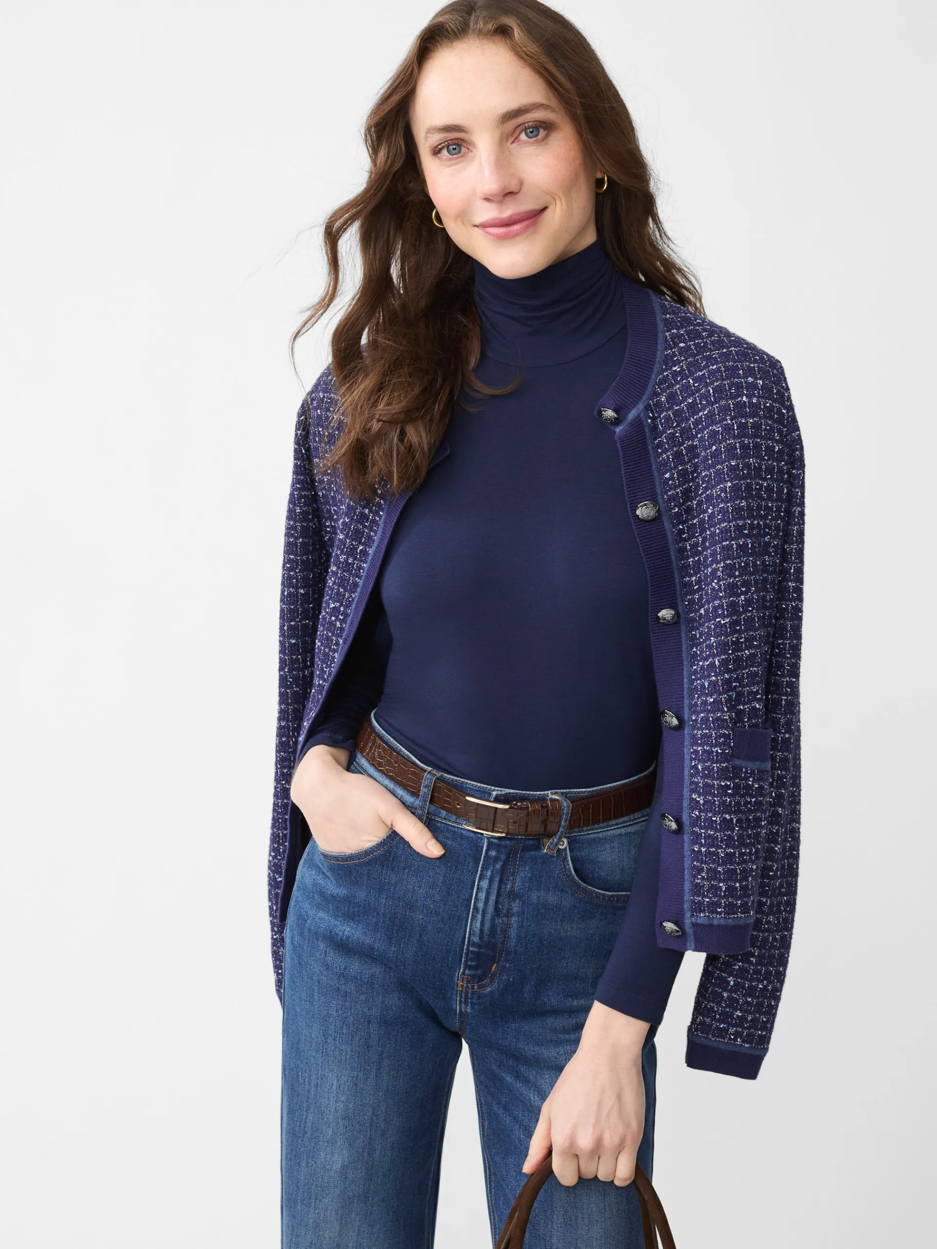 J.McLaughlin Nadia Turtleneck Navy Online