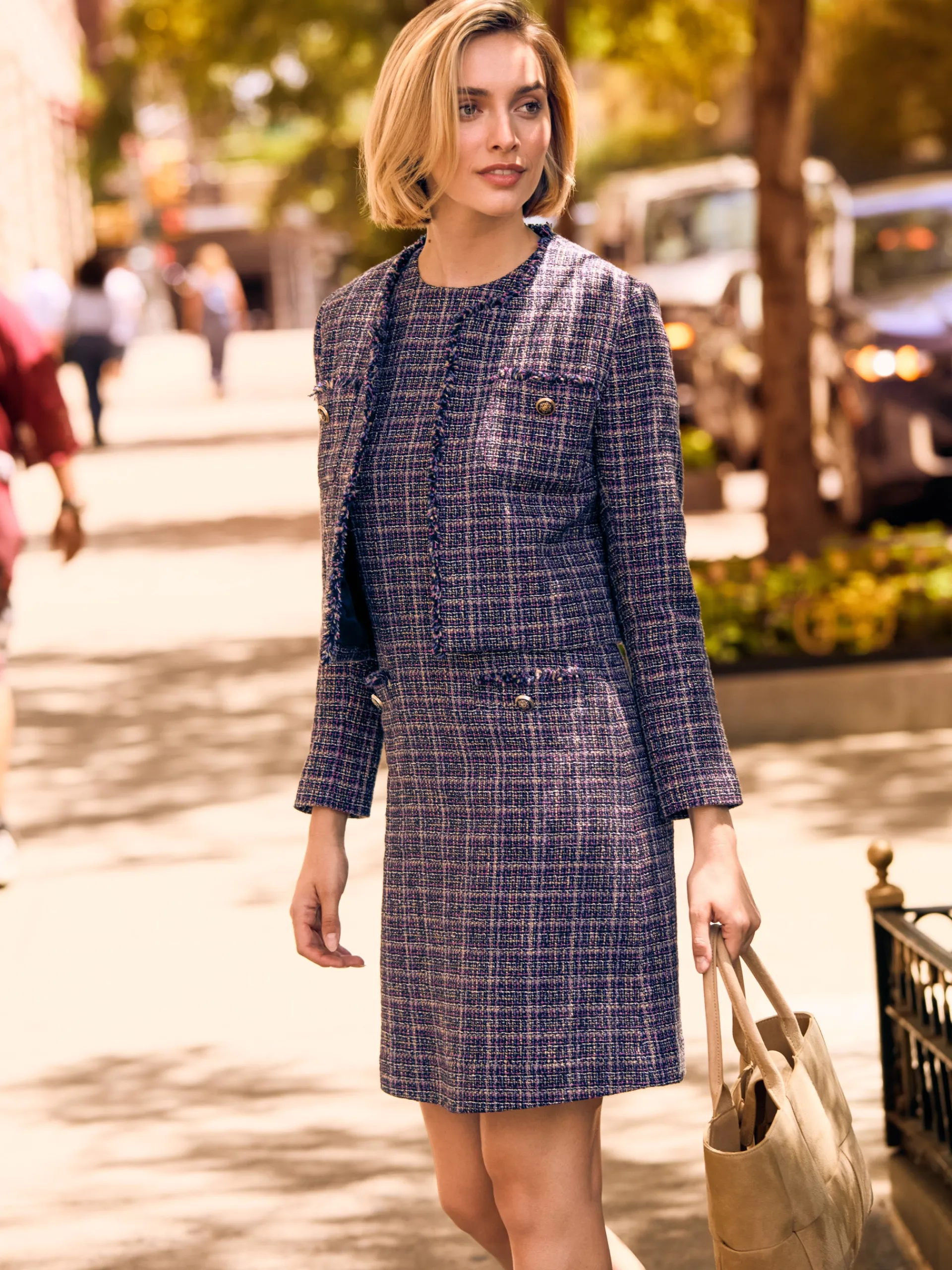 J.McLaughlin Pemille Tweed Jacket BlackMulti Cheap