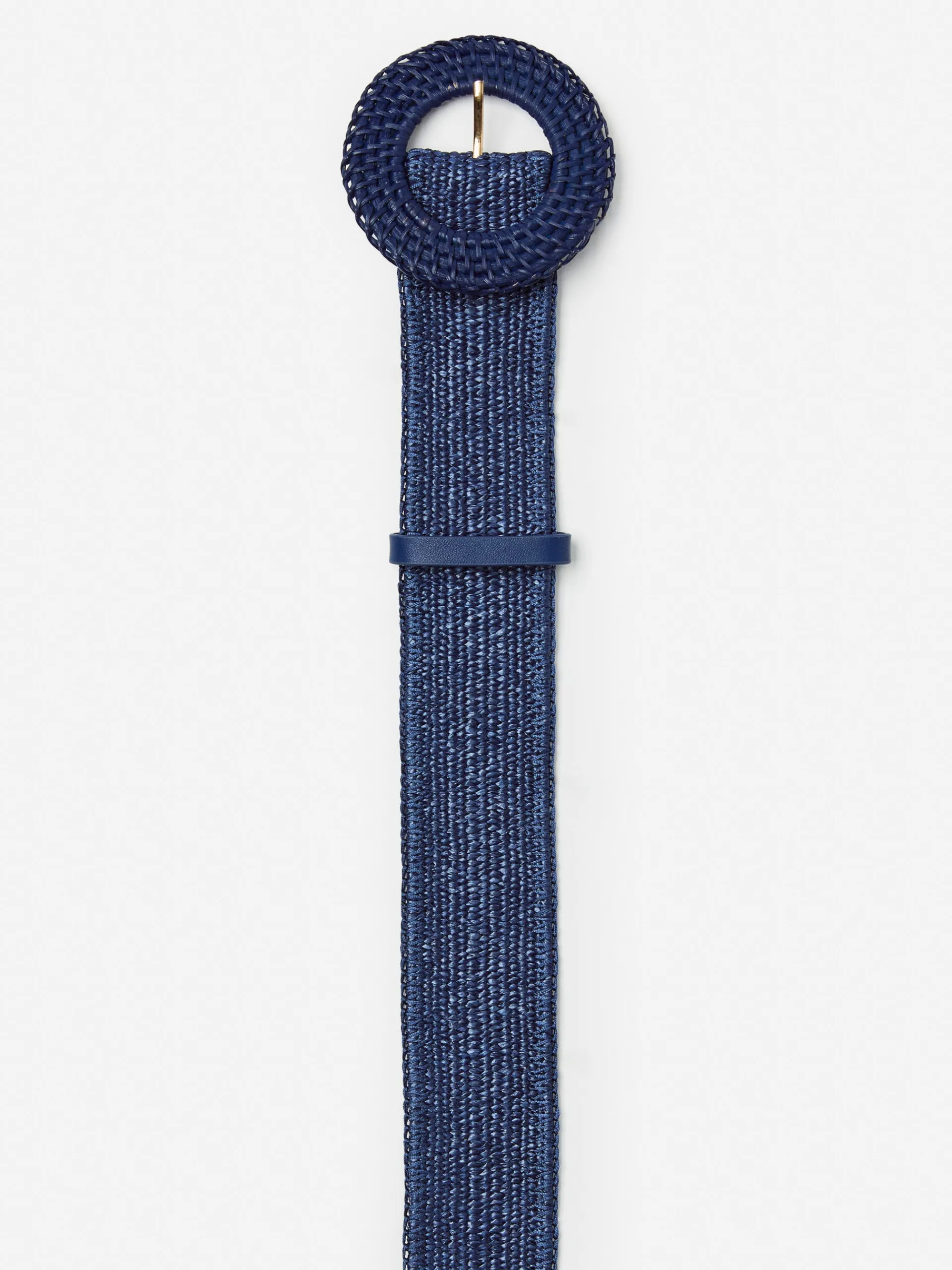 J.McLaughlin Popie Grasscloth Belt Navy Discount