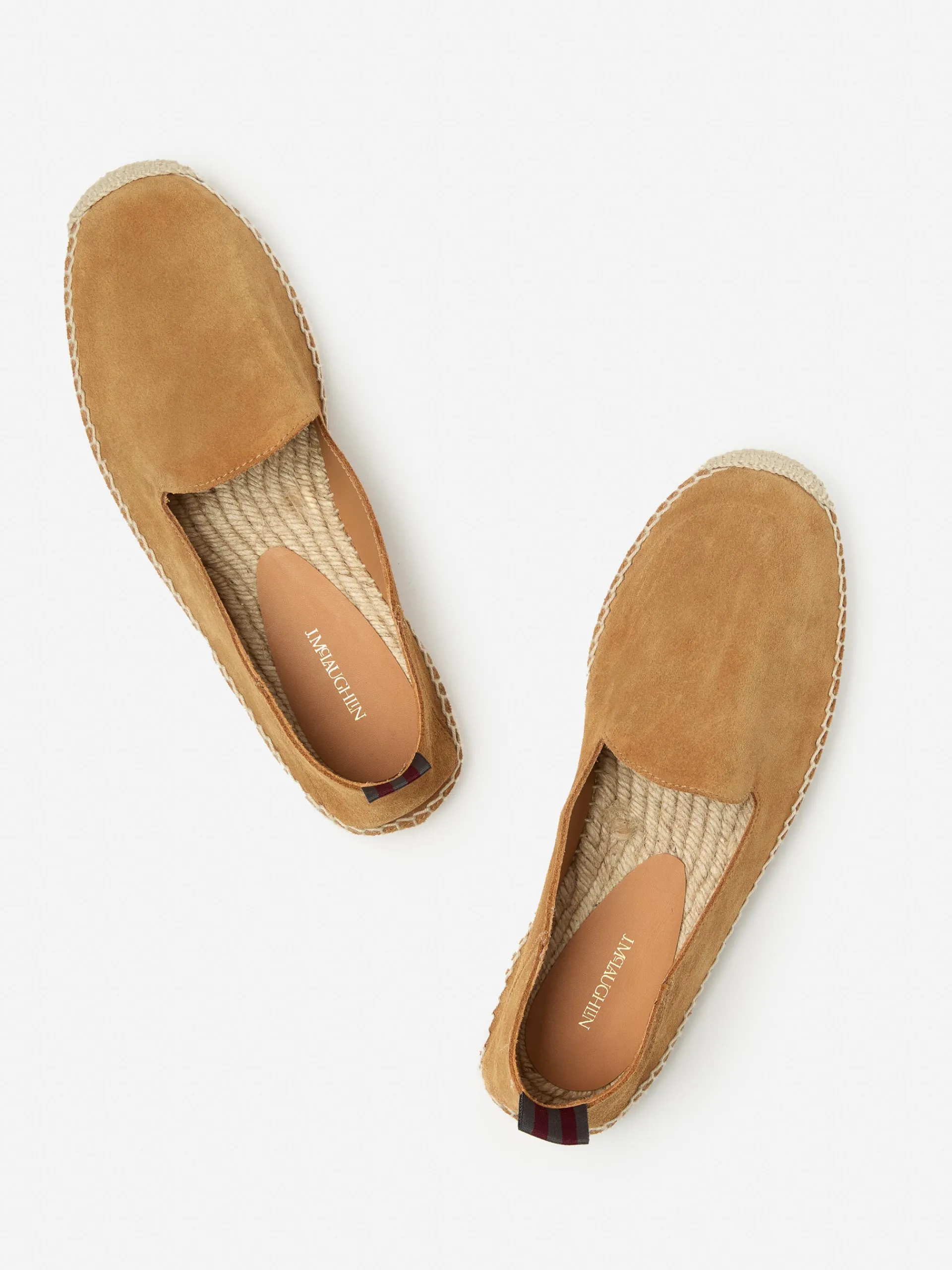 J.McLaughlin Rafe Suede Espadrilles Caramel Fashion