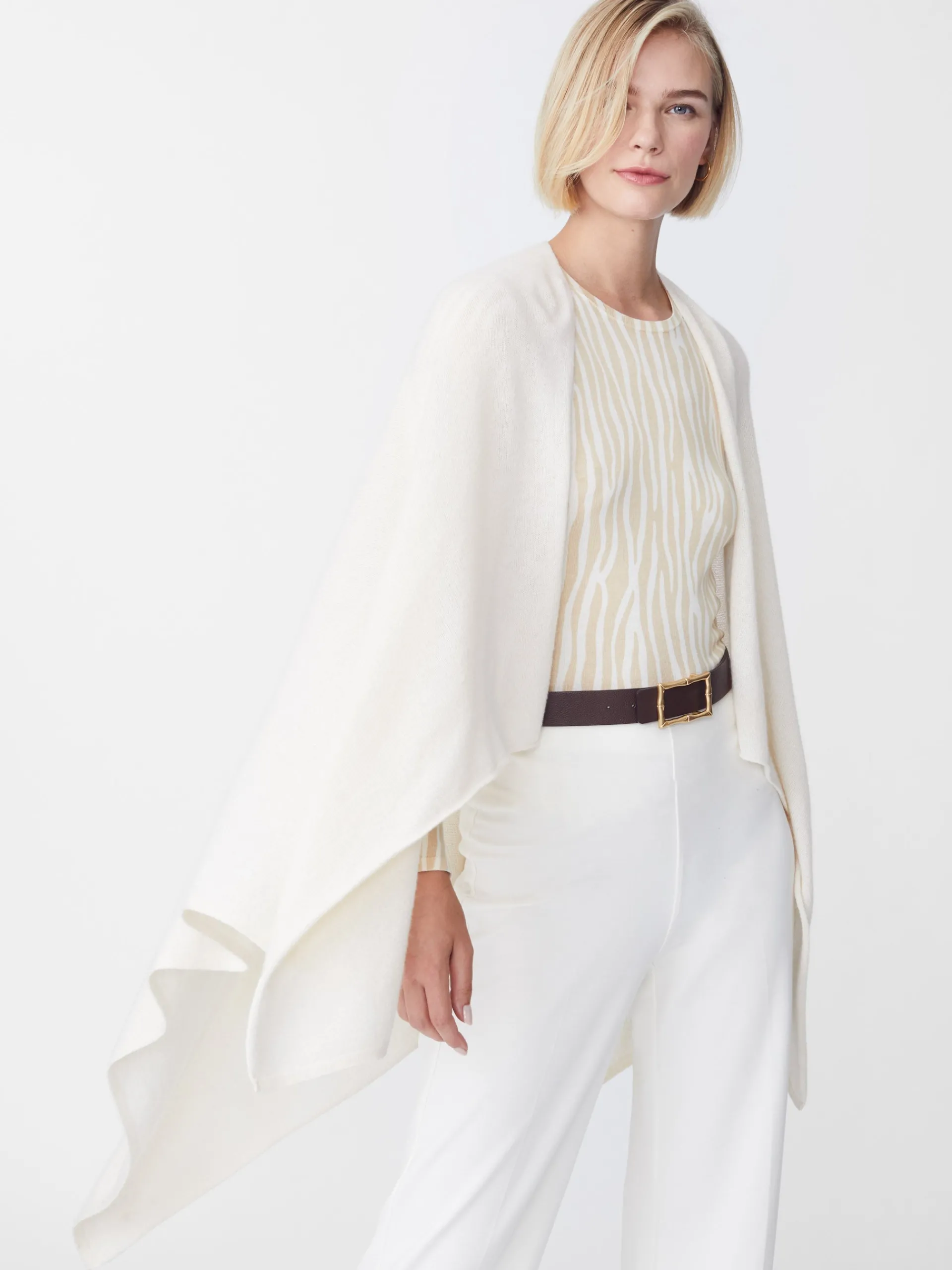 J.McLaughlin Rossi Cashmere Wrap OffWhite Hot