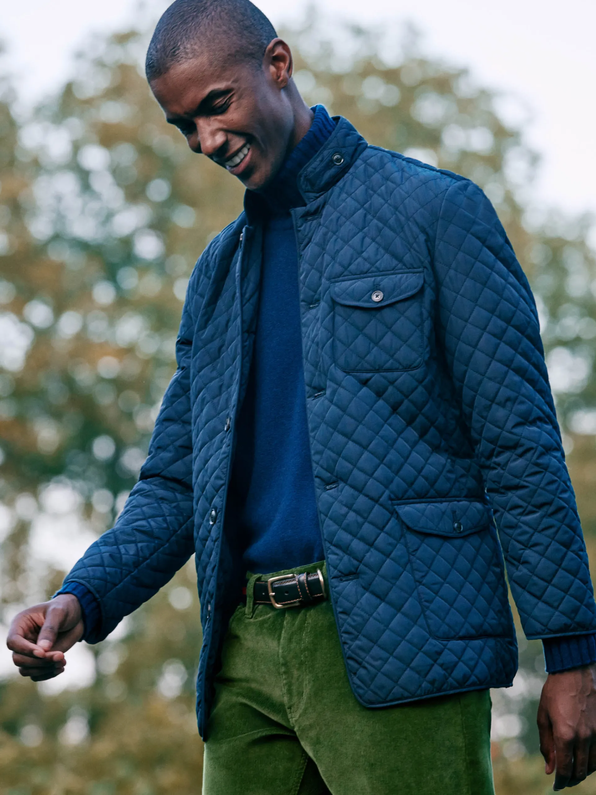J.McLaughlin Sebby Quilted Jacket Navy Cheap