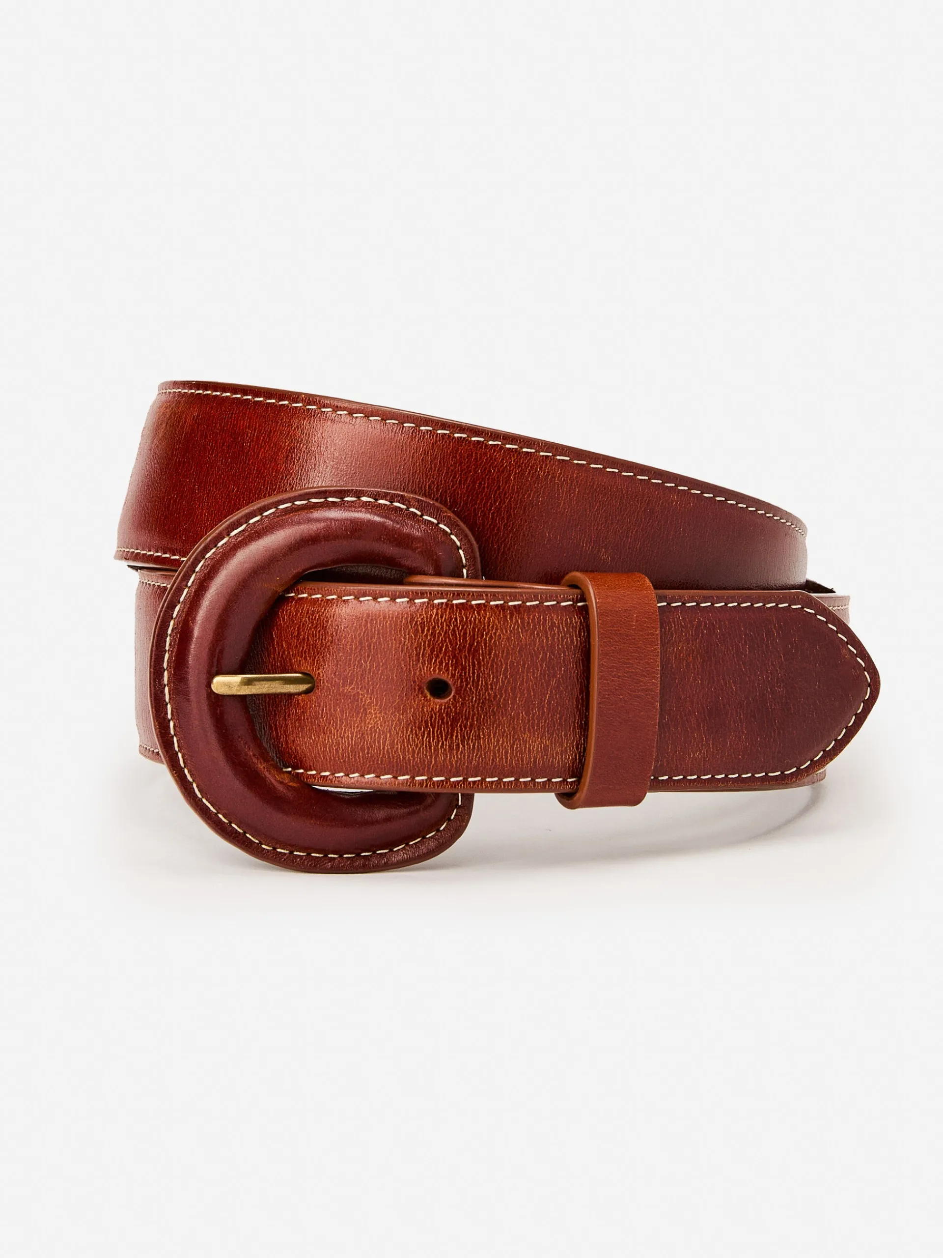 J.McLaughlin Sedona Leather Belt DarkVachetta Shop