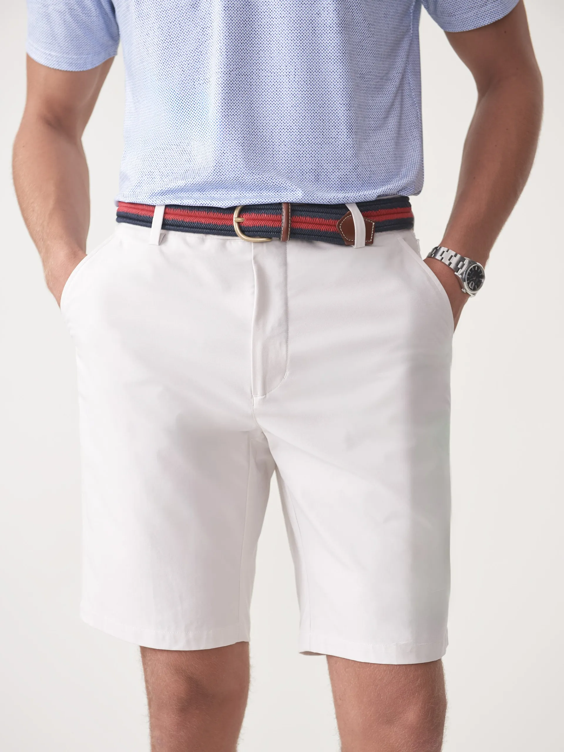 J.McLaughlin Silas 10" Performance Shorts Stone Cheap