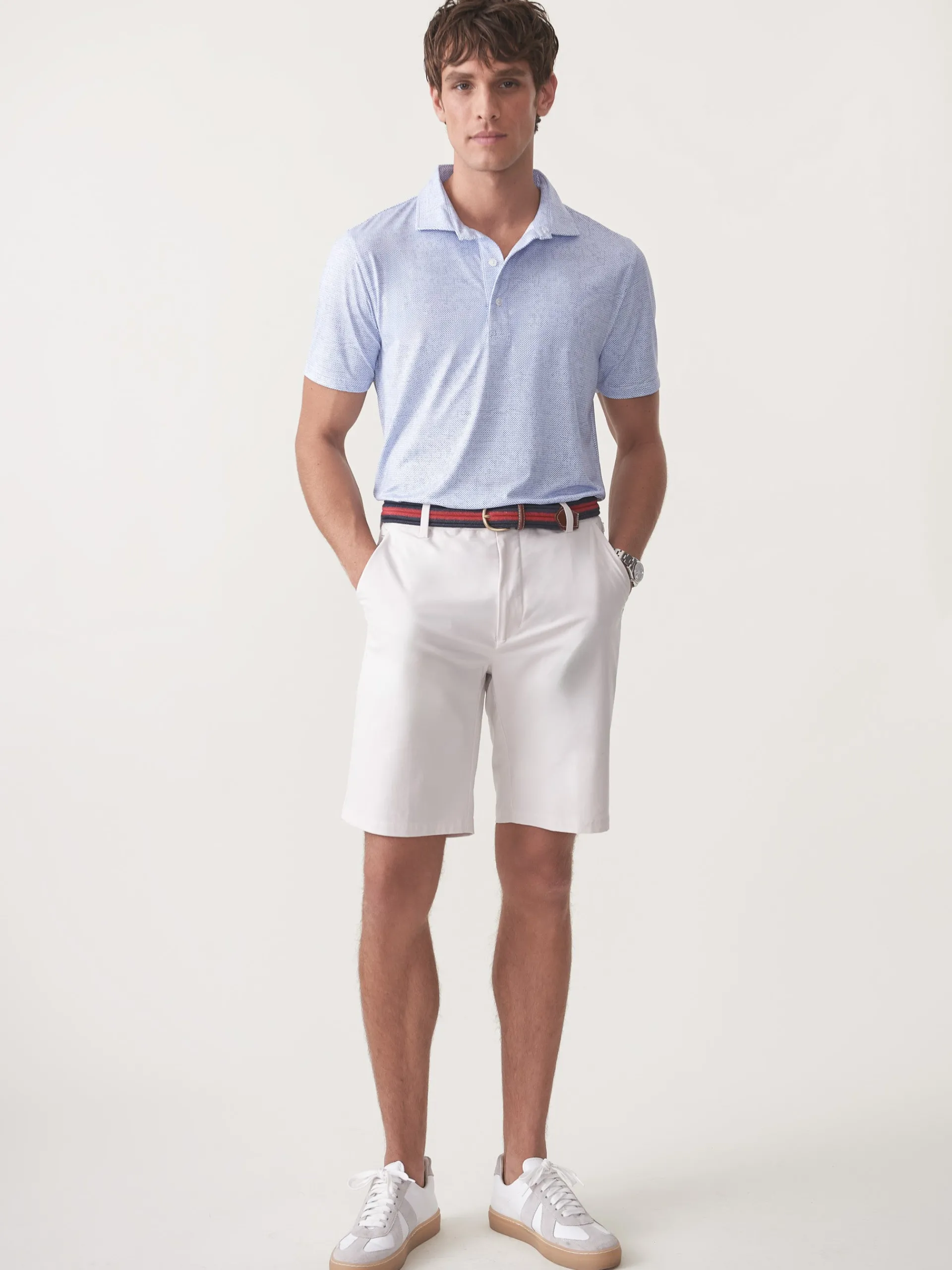J.McLaughlin Silas 10" Performance Shorts Stone Cheap