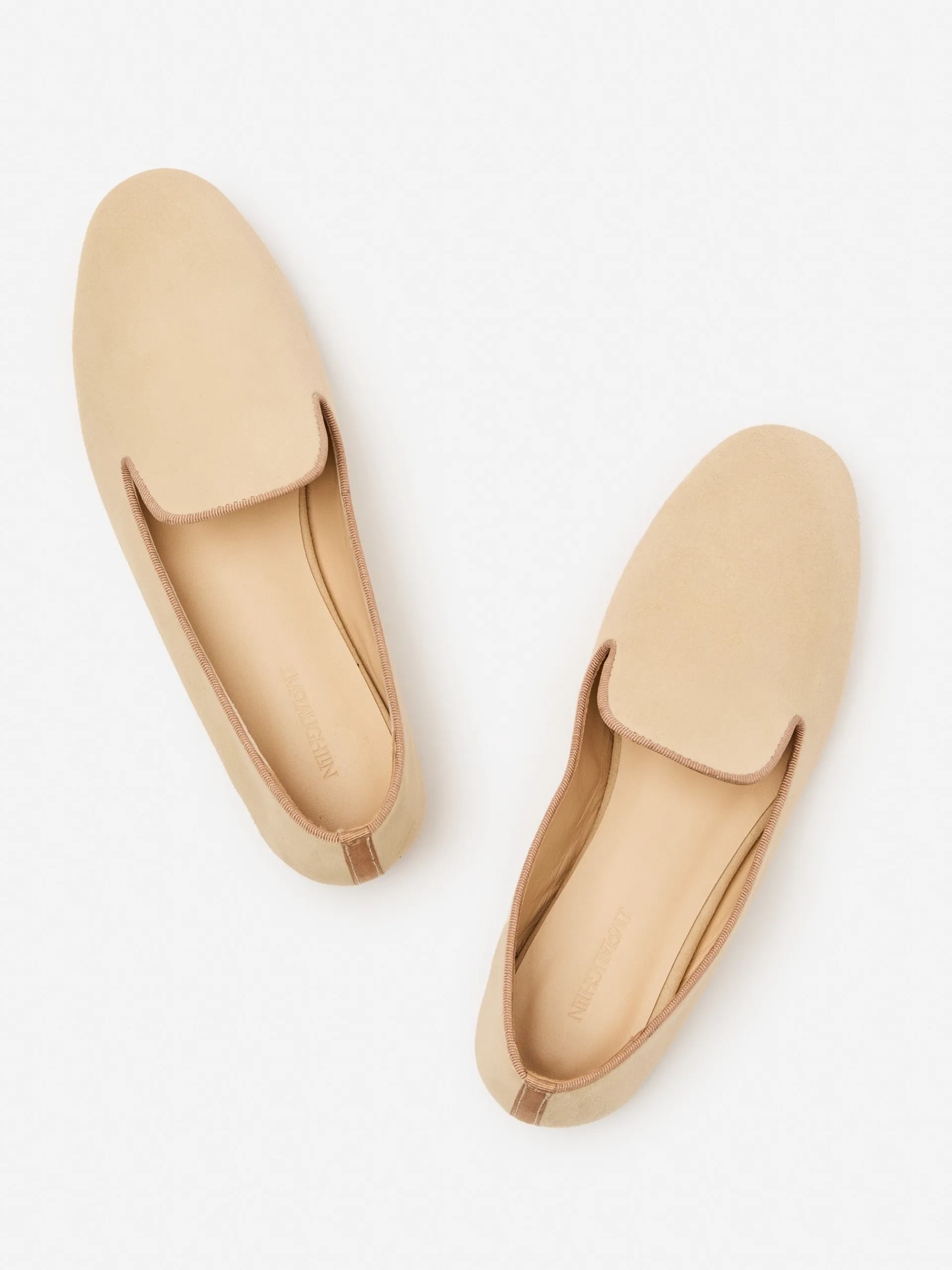 J.McLaughlin Sloane Suede Loafers Neutral Cheap