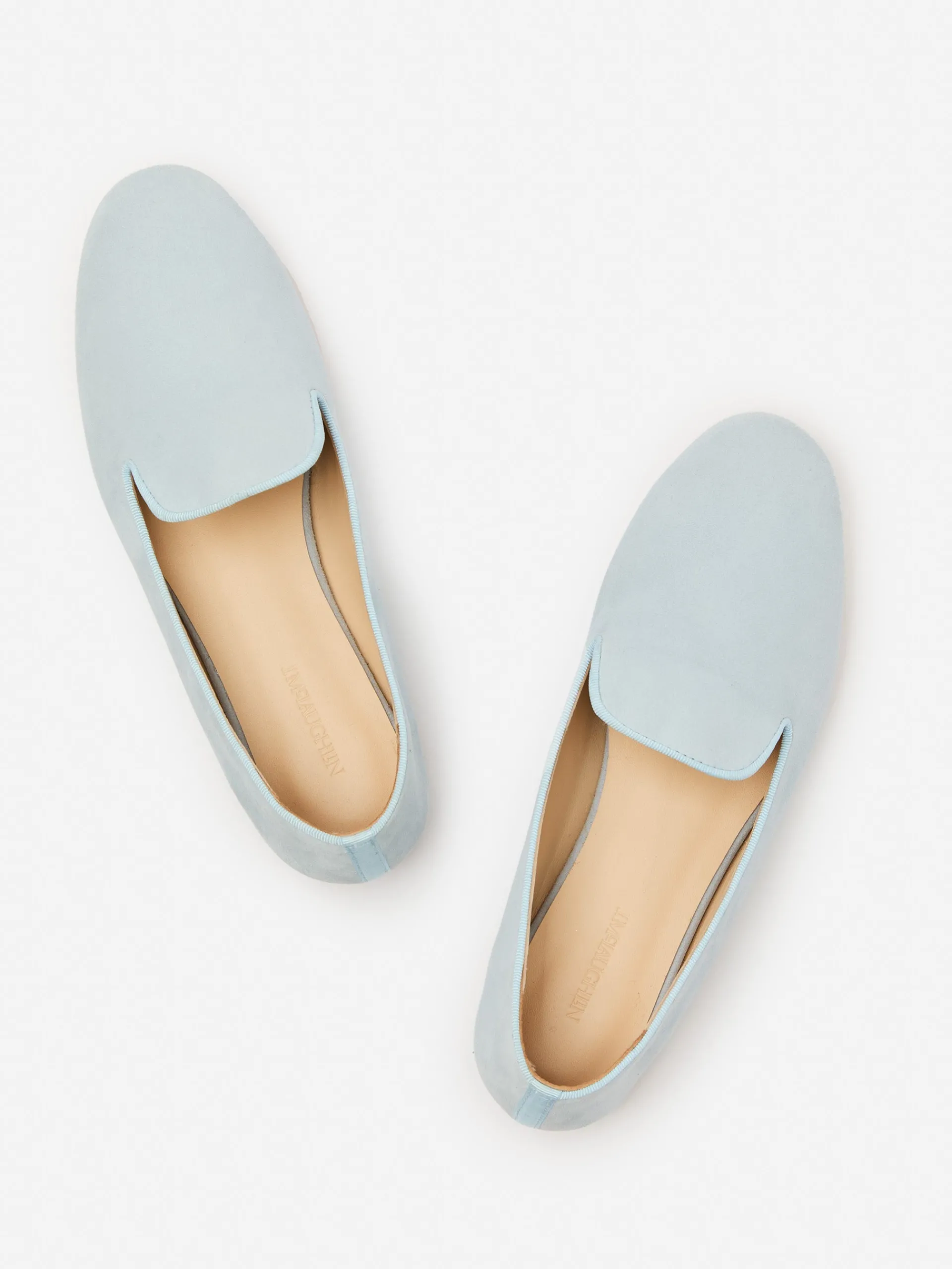 J.McLaughlin Sloane Suede Loafers DustyBlue Cheap