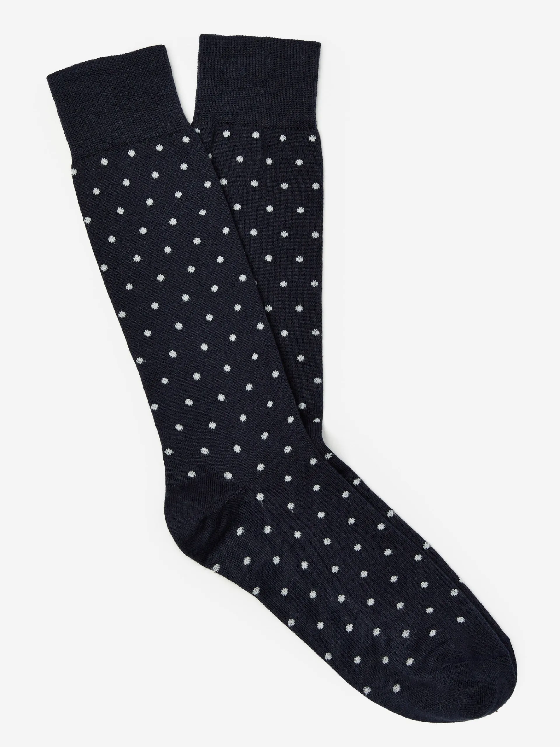 J.McLaughlin Socks in Polka Dots Navy/OffWhite Hot