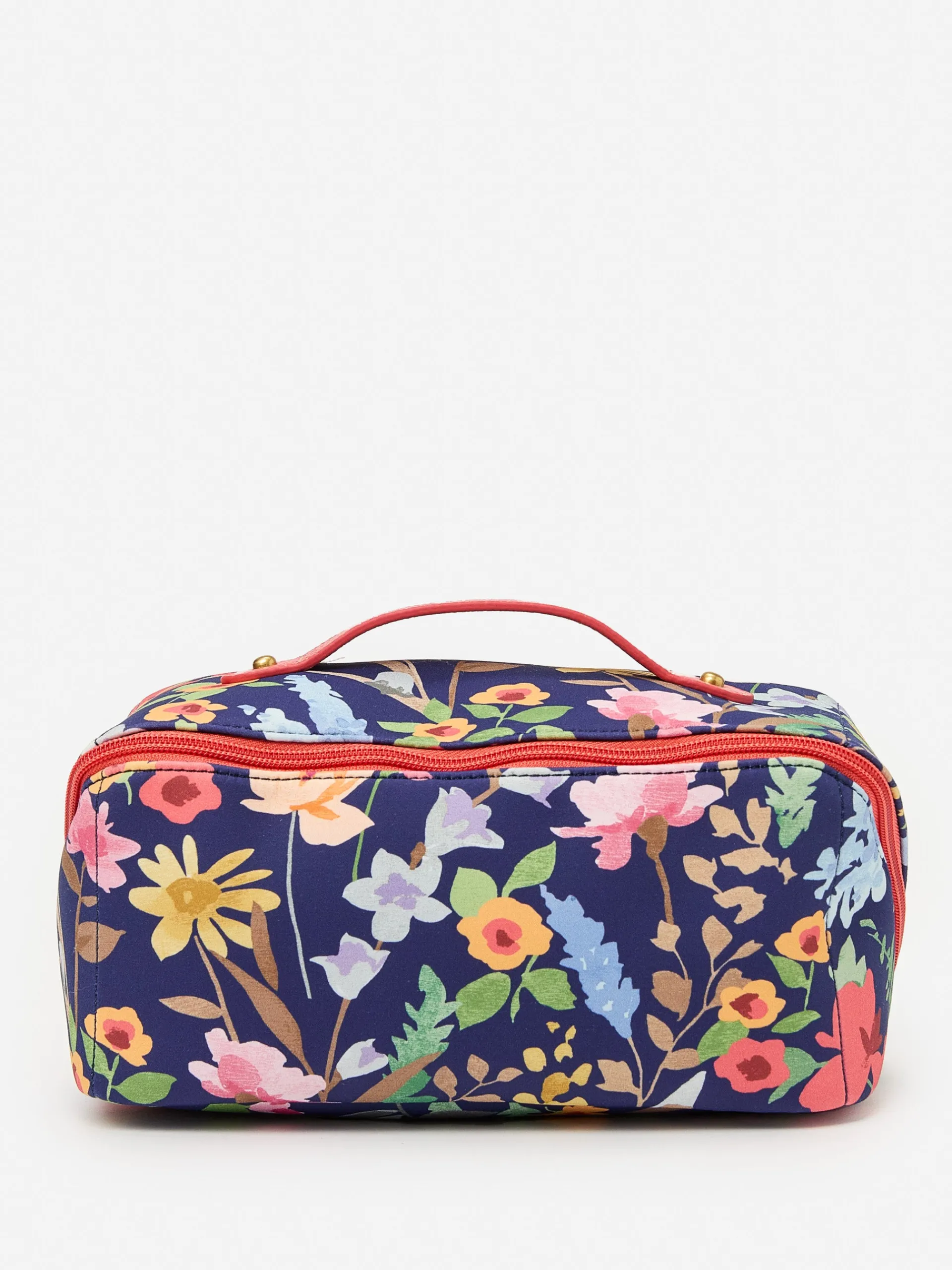 J.McLaughlin Stash Cosmetic Bag in Watercolor Petals Navy/Multi Outlet