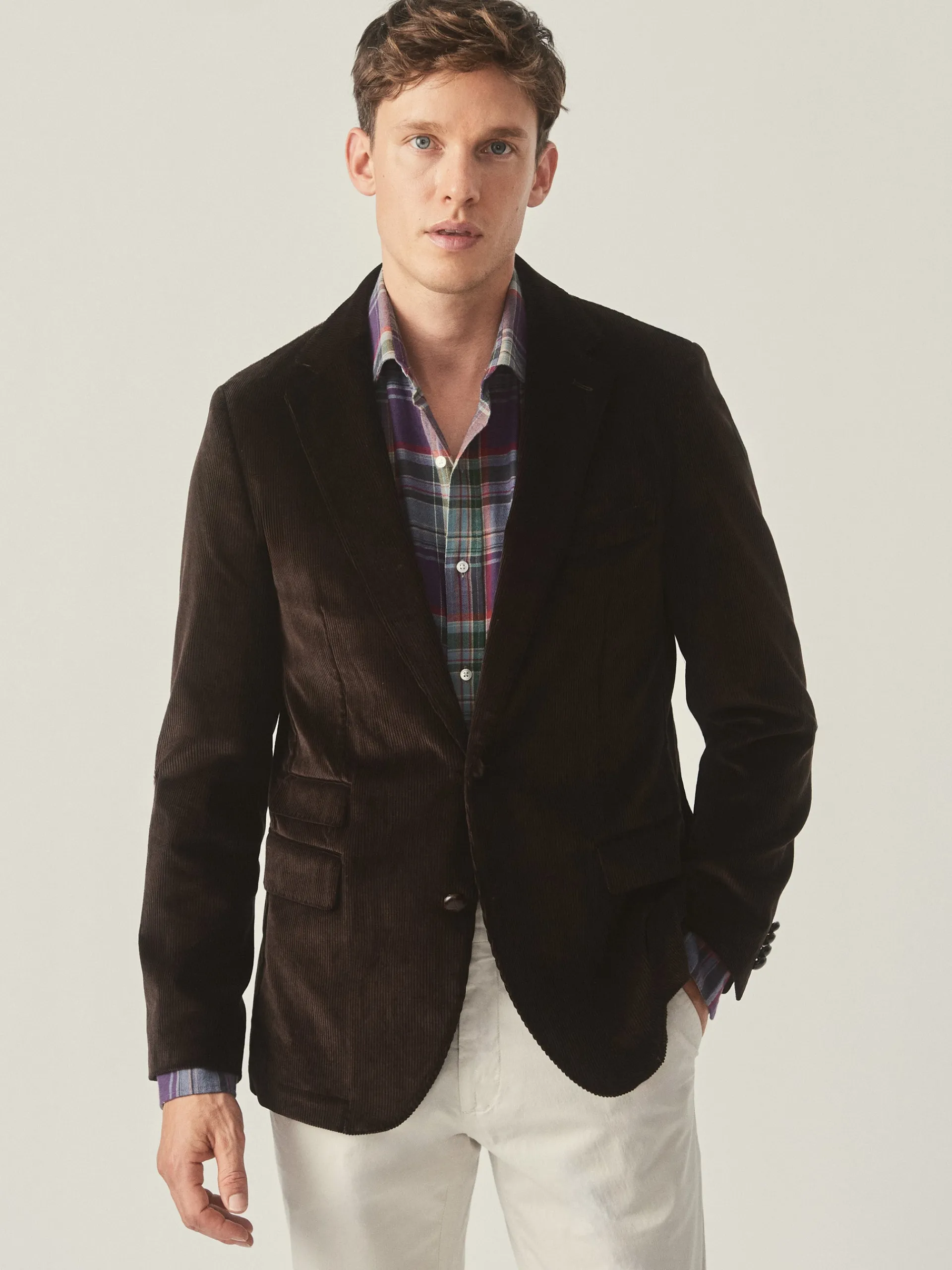 J.McLaughlin Suffolk Corduroy Sport Coat Brown Sale