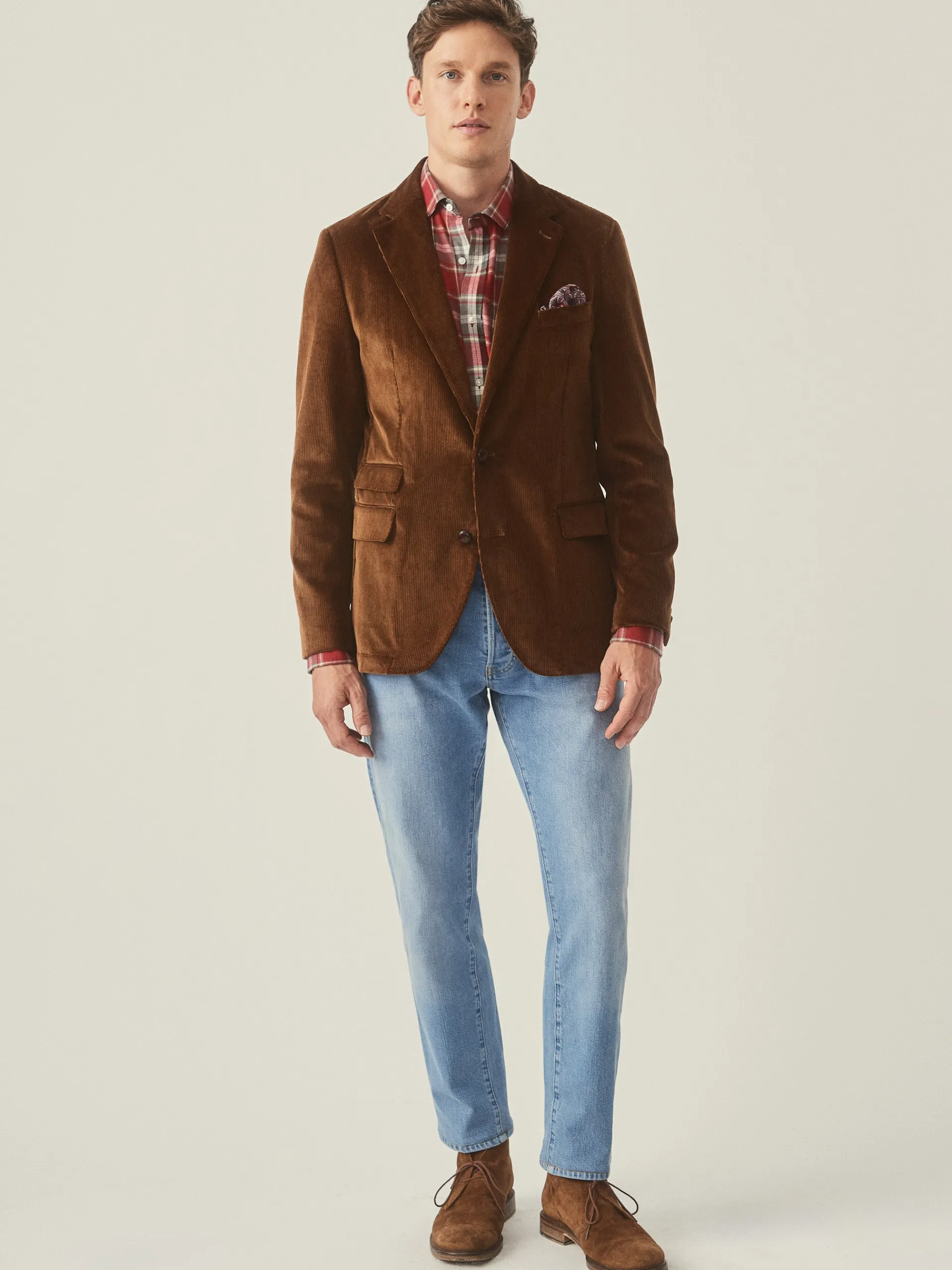 J.McLaughlin Suffolk Corduroy Sport Coat Tan Hot