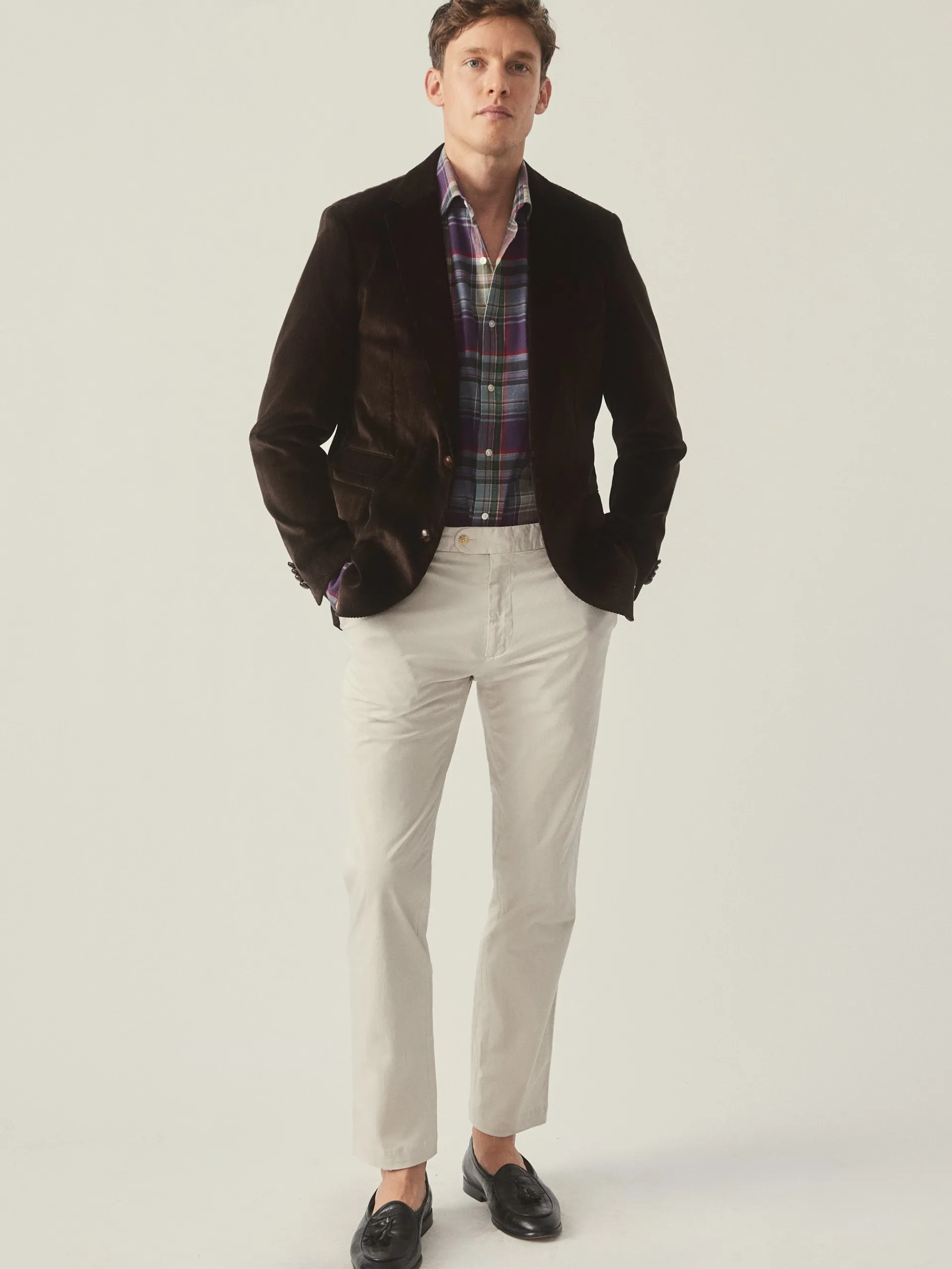 J.McLaughlin Suffolk Corduroy Sport Coat Brown Sale