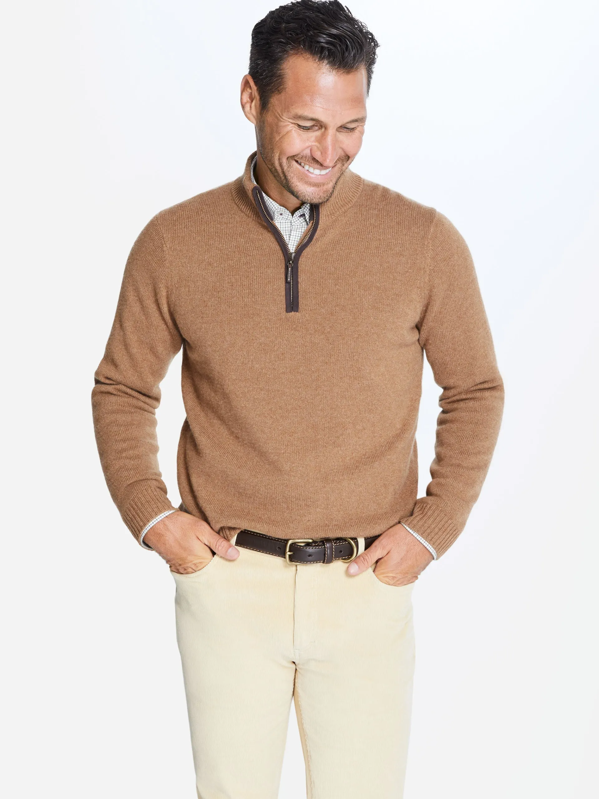 J.McLaughlin Tate Cashmere Sweater LightCoffee Store