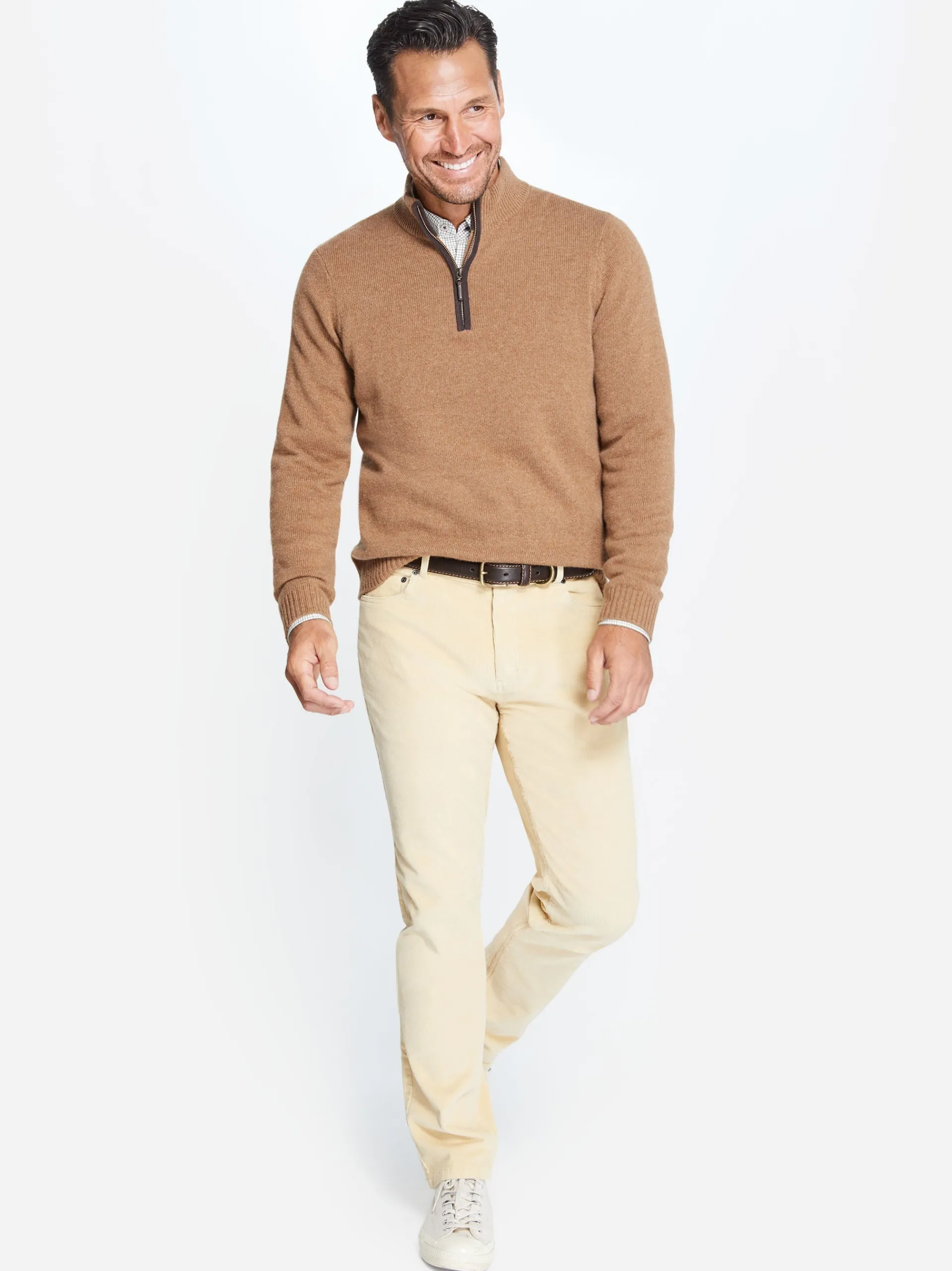J.McLaughlin Tate Cashmere Sweater LightCoffee Store