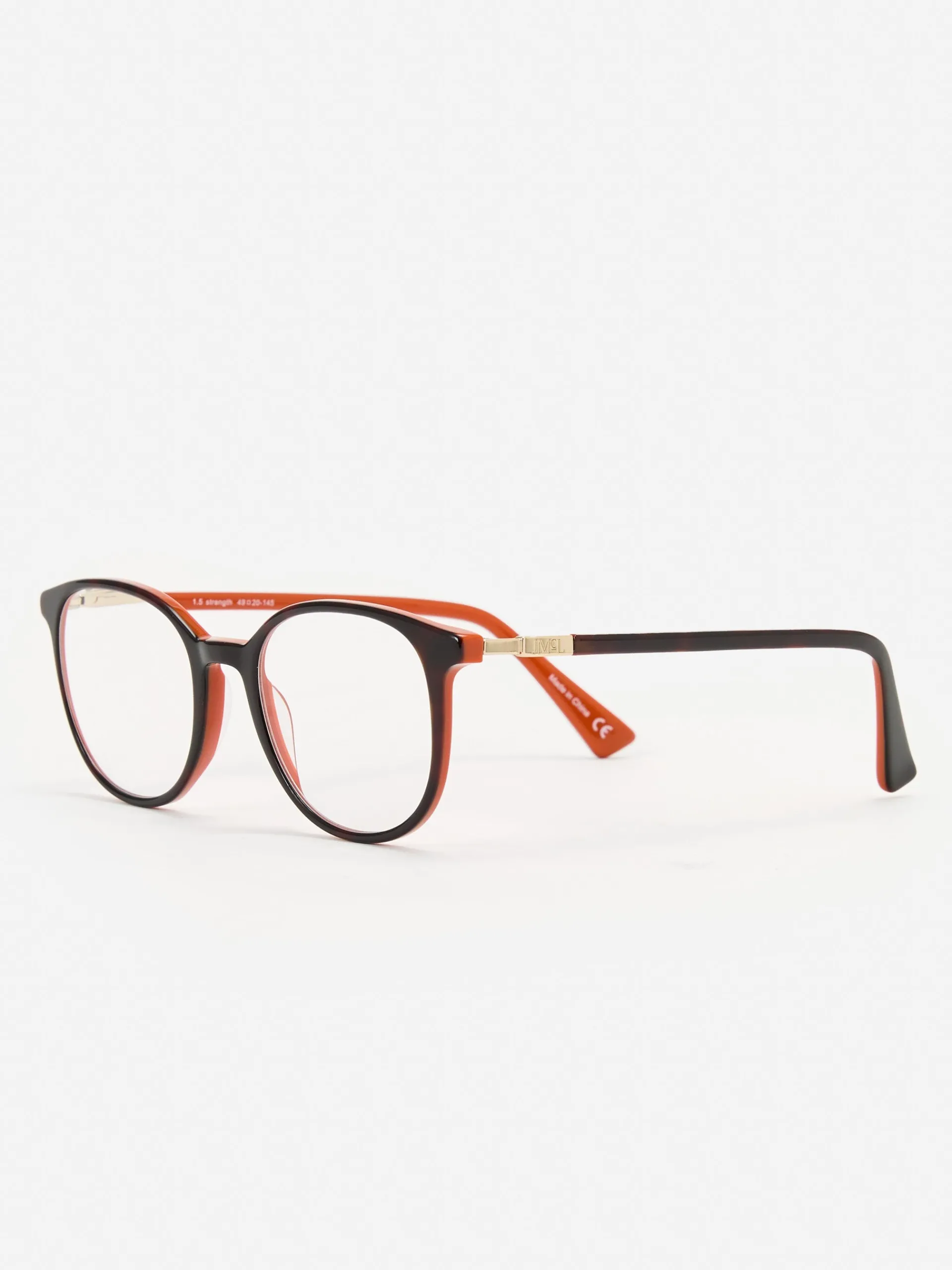 J.McLaughlin Tayla Readers Tortoise/Orange Discount