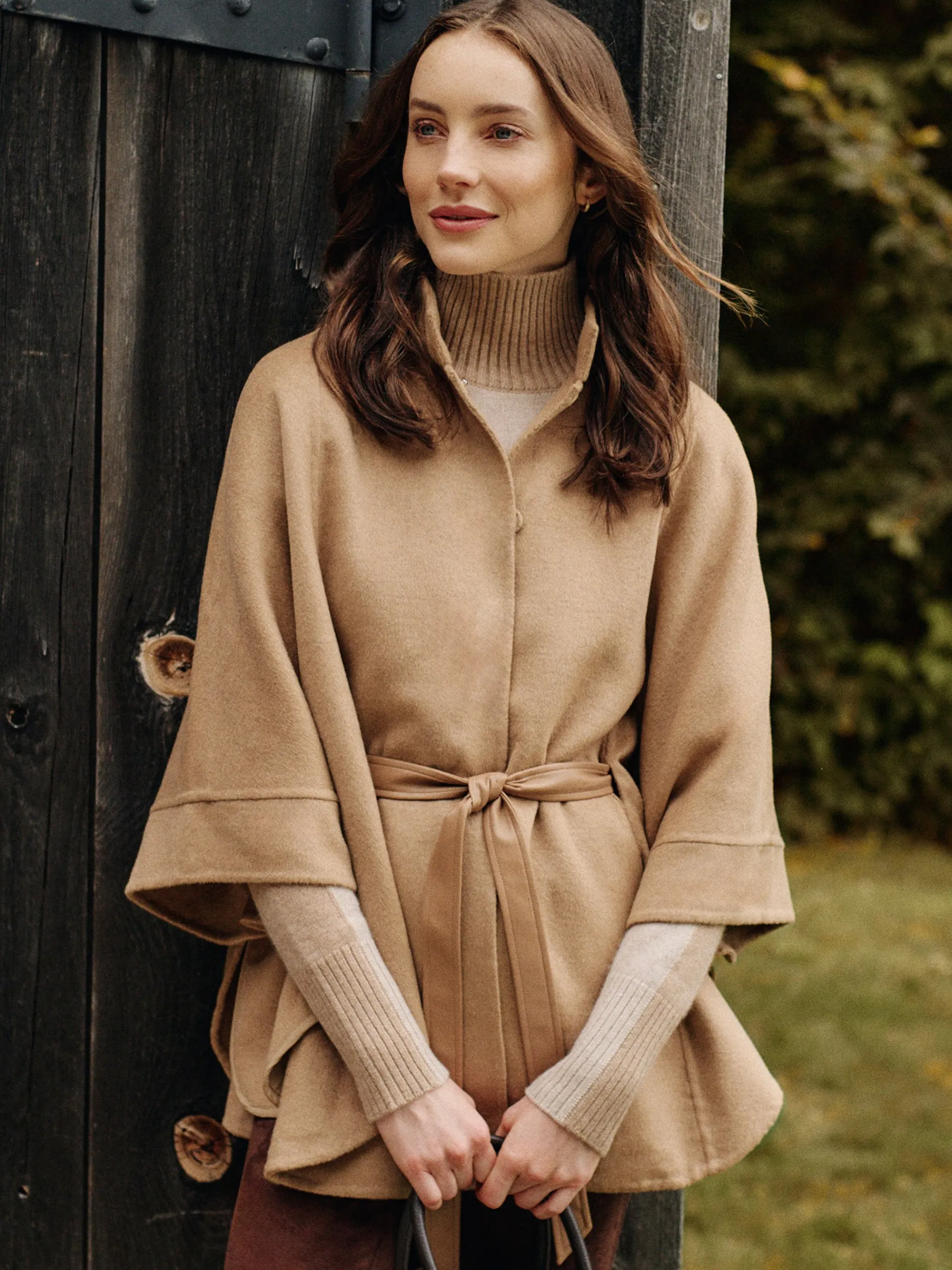 J.McLaughlin Terin Poncho Camel Fashion