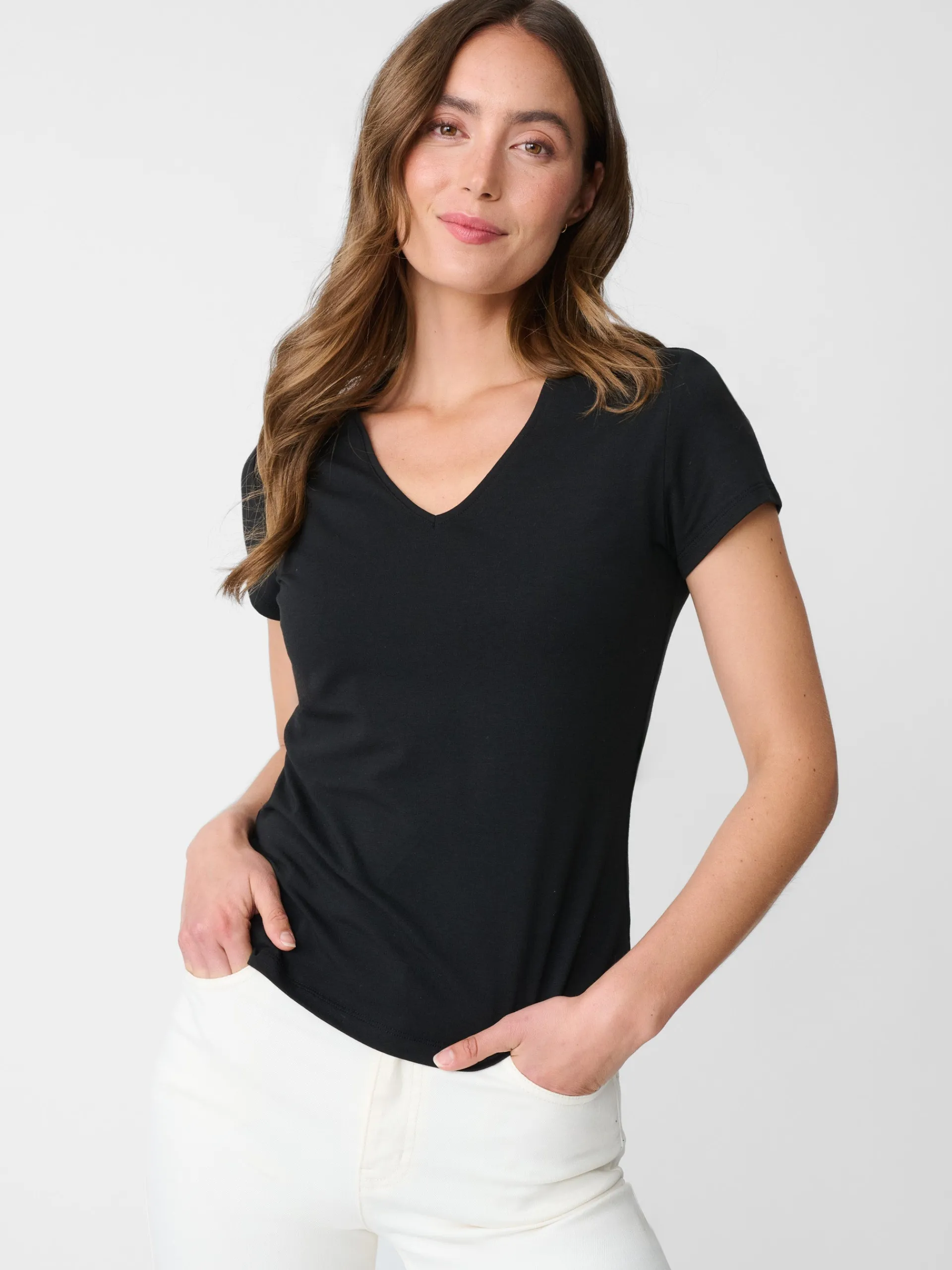 J.McLaughlin Terrine Tee Black Cheap