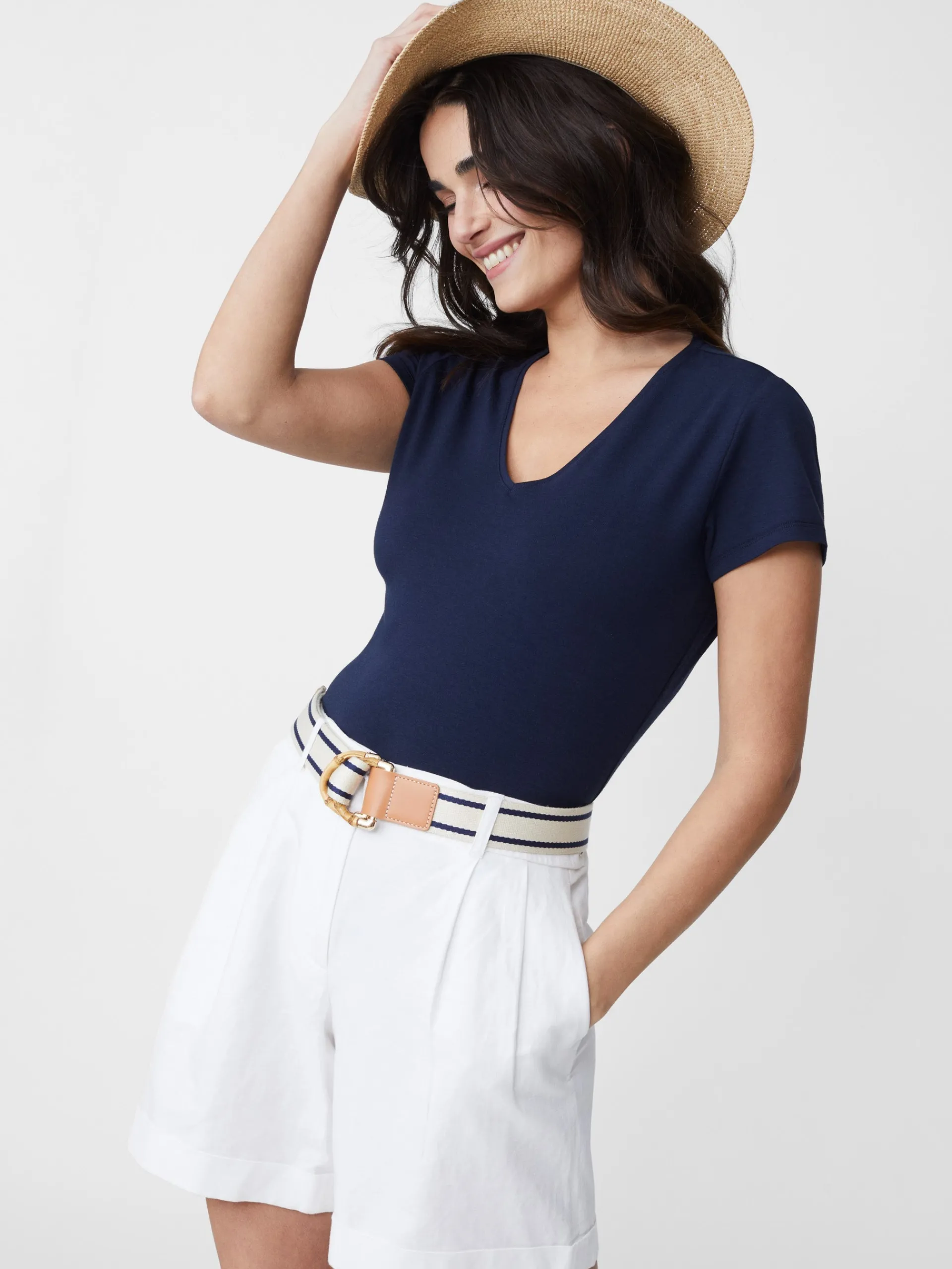 J.McLaughlin Terrine Tee Navy Flash Sale