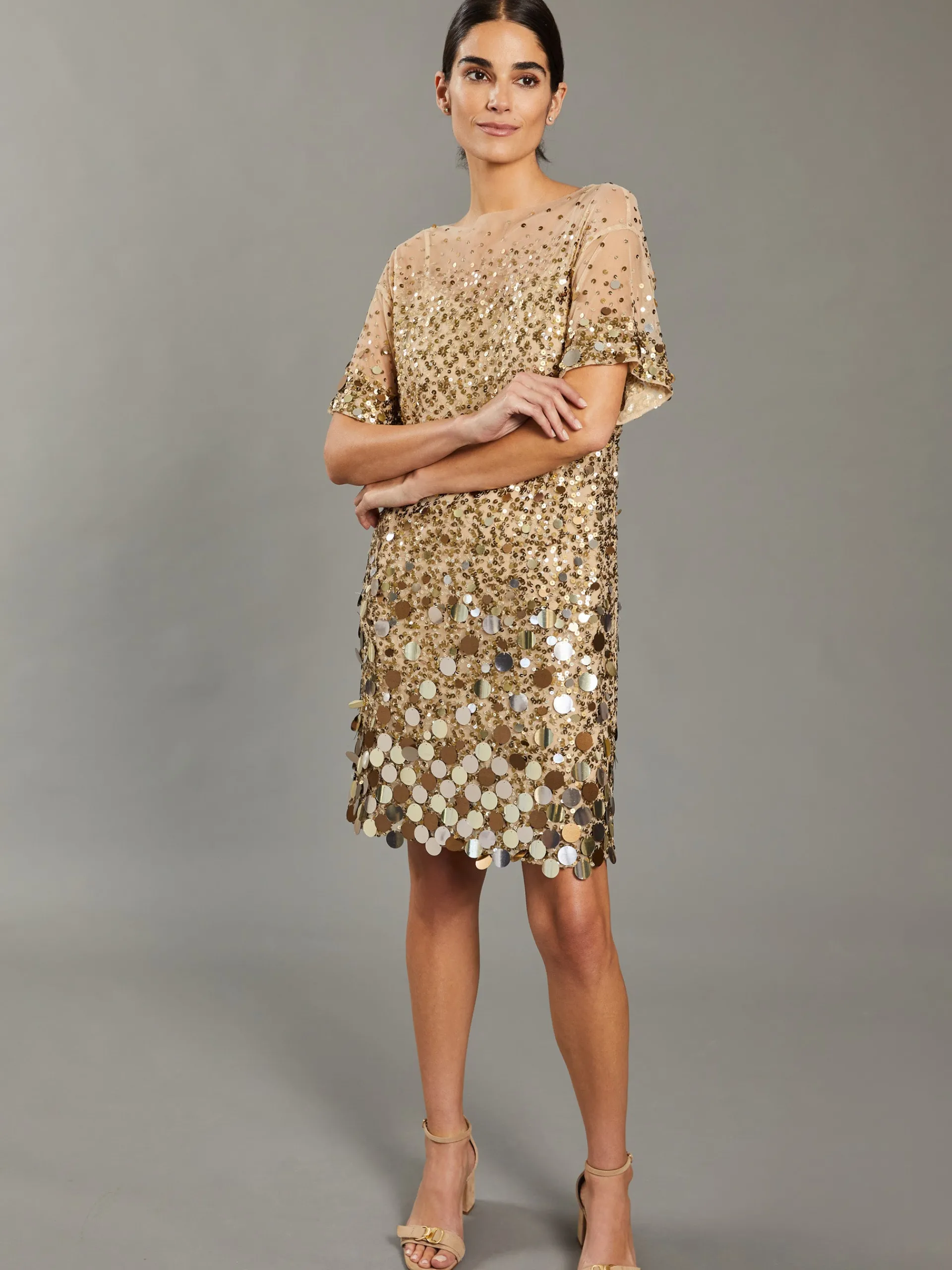 J.McLaughlin Tricia Sequin Dress: RSVP x Steven Stolman Gold Online
