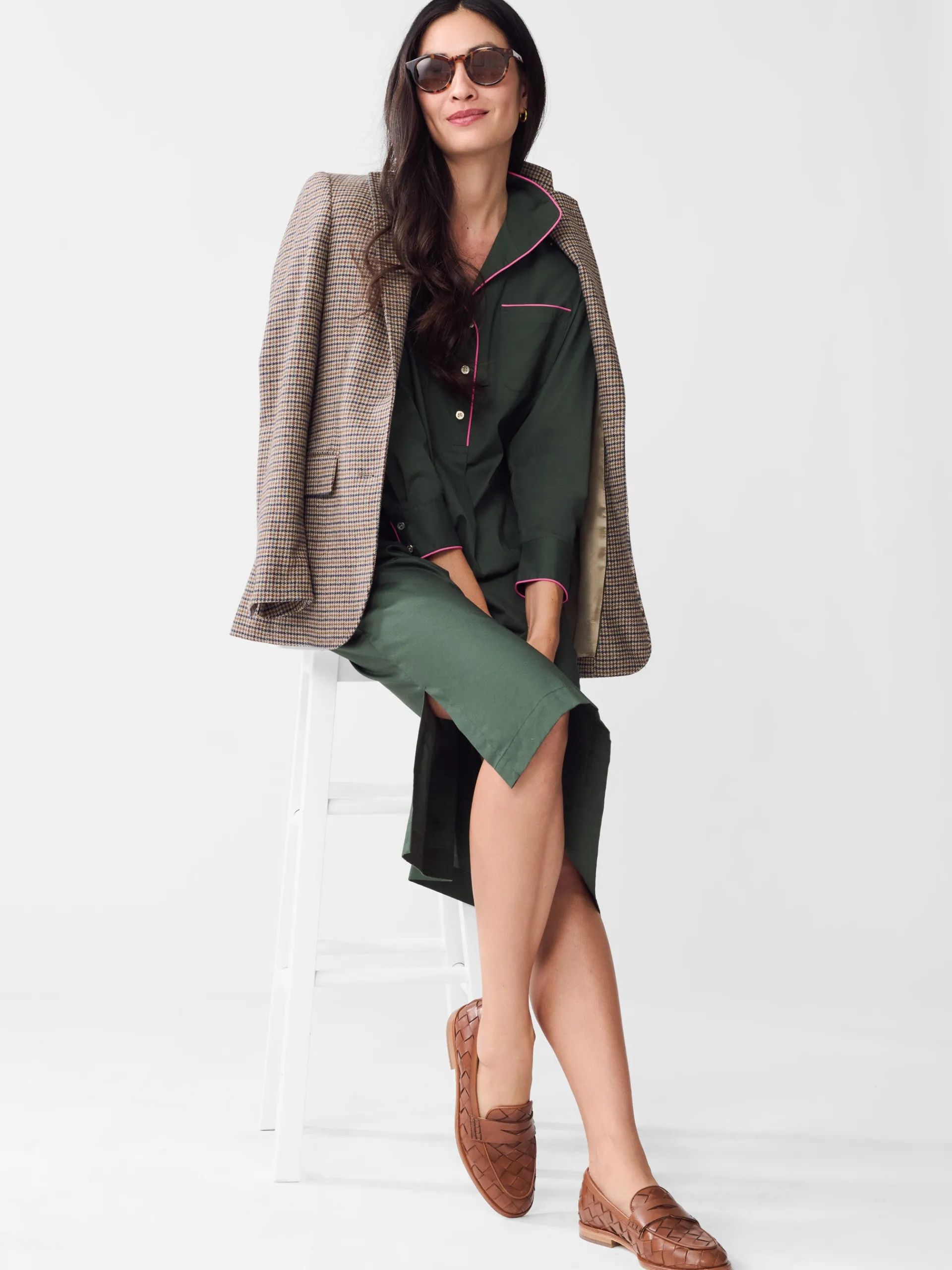 J.McLaughlin Valentina Dress DeepOlive Shop