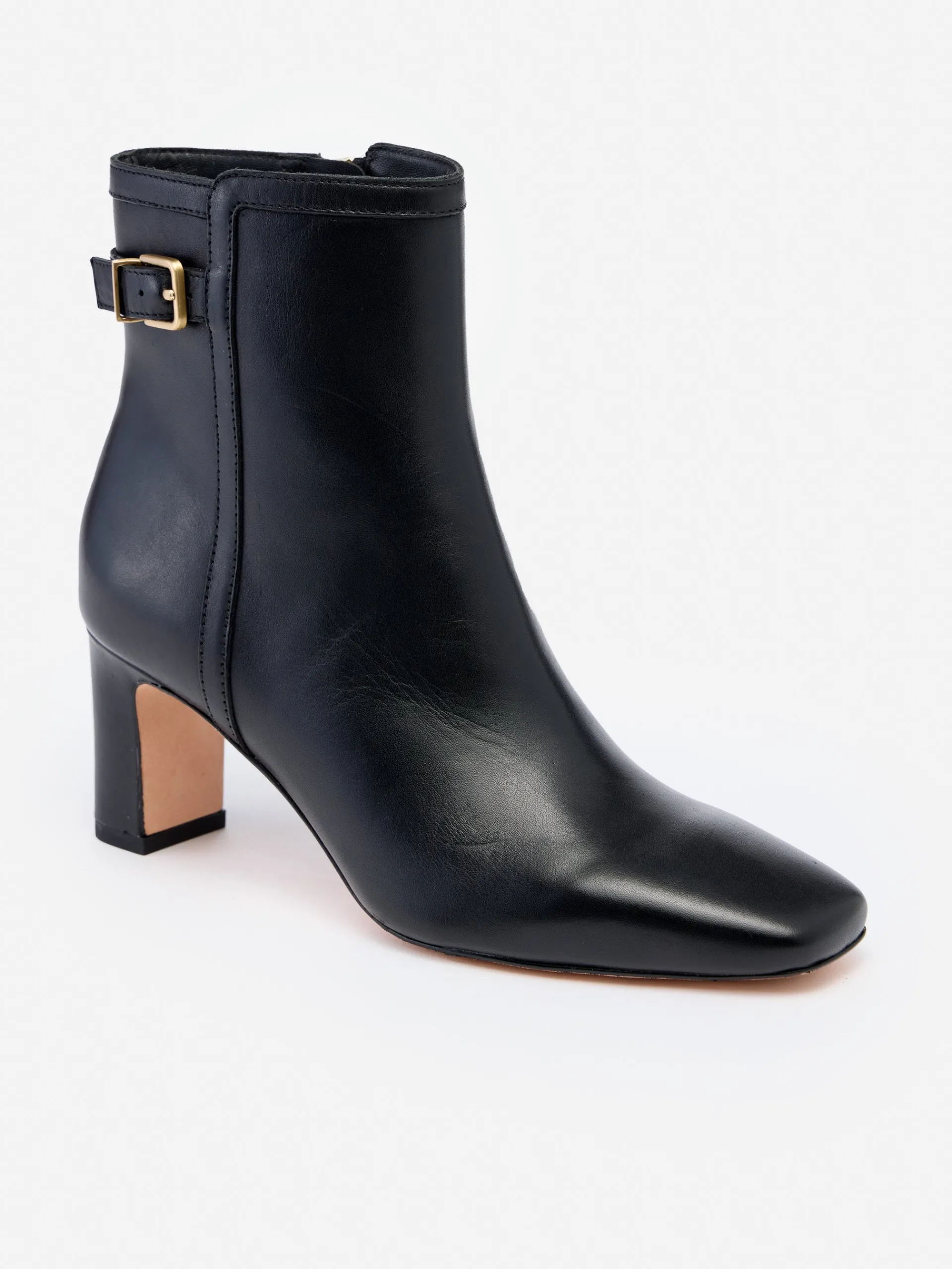 J.McLaughlin Vivvi Leather Ankle Boots Black Fashion