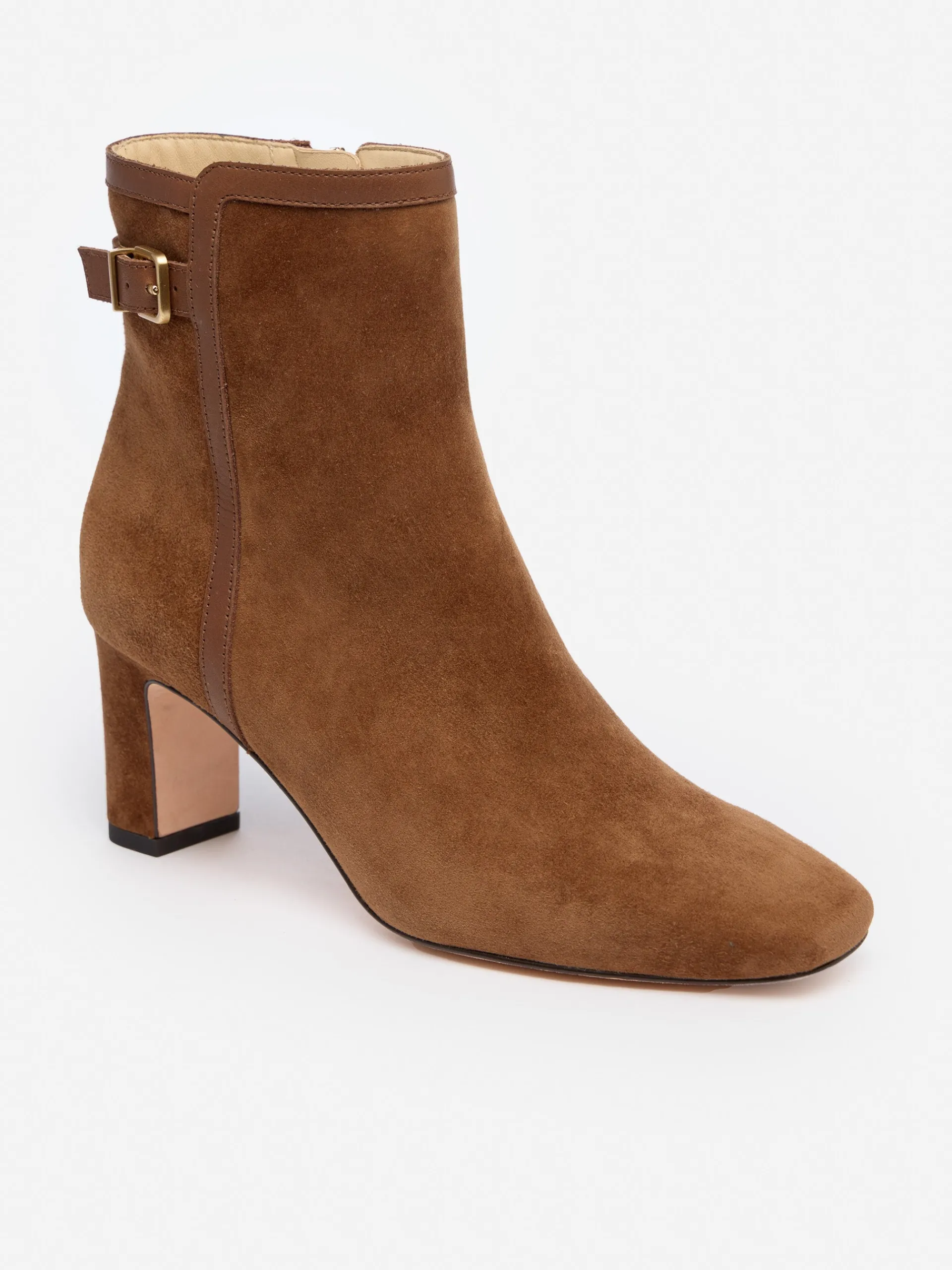 J.McLaughlin Vivvi Suede Ankle Boots ToastedCoconut New