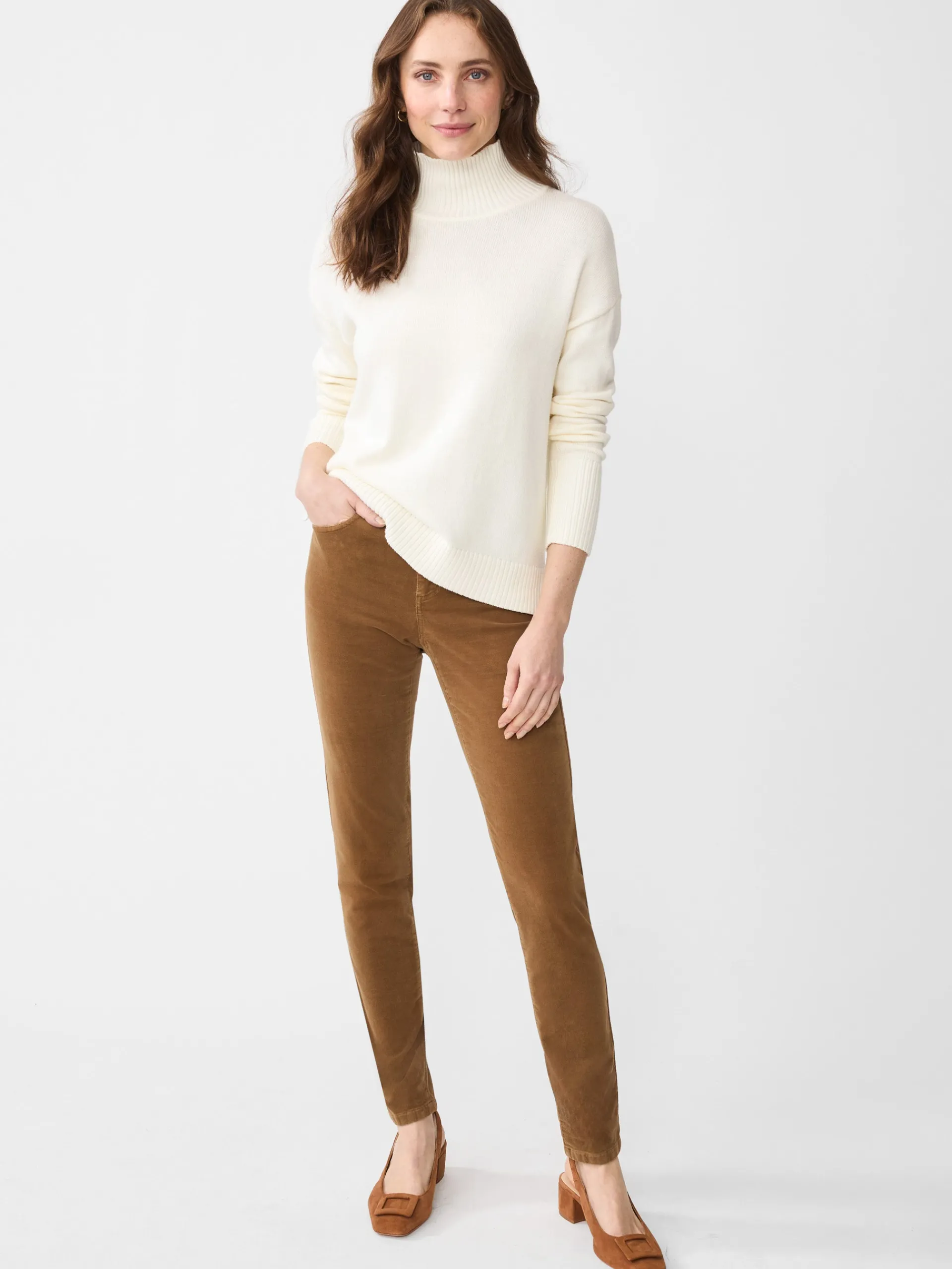 J.McLaughlin Watson Velvet Jeans Camel New