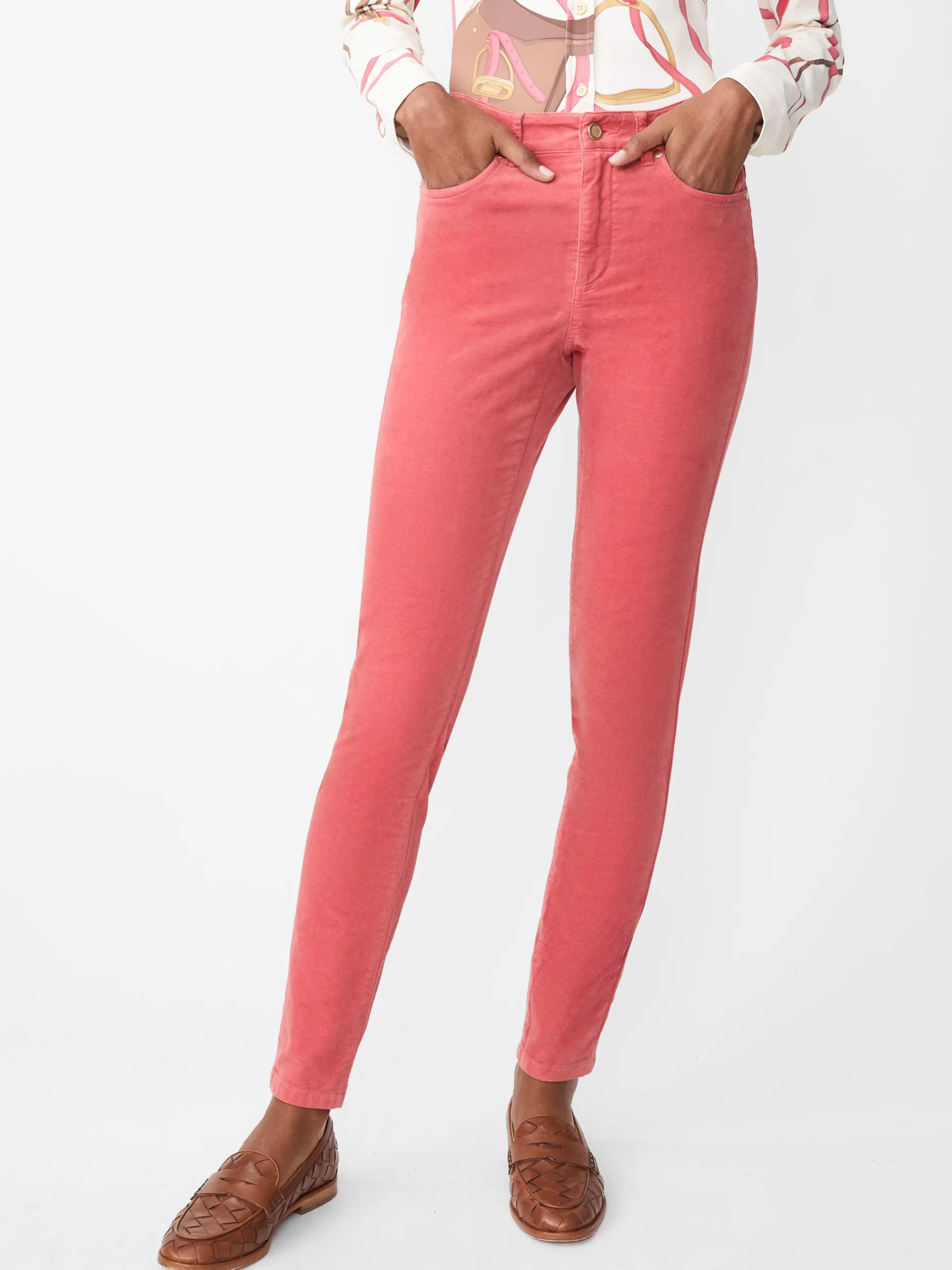 J.McLaughlin Watson Velvet Jeans TeaRose Clearance