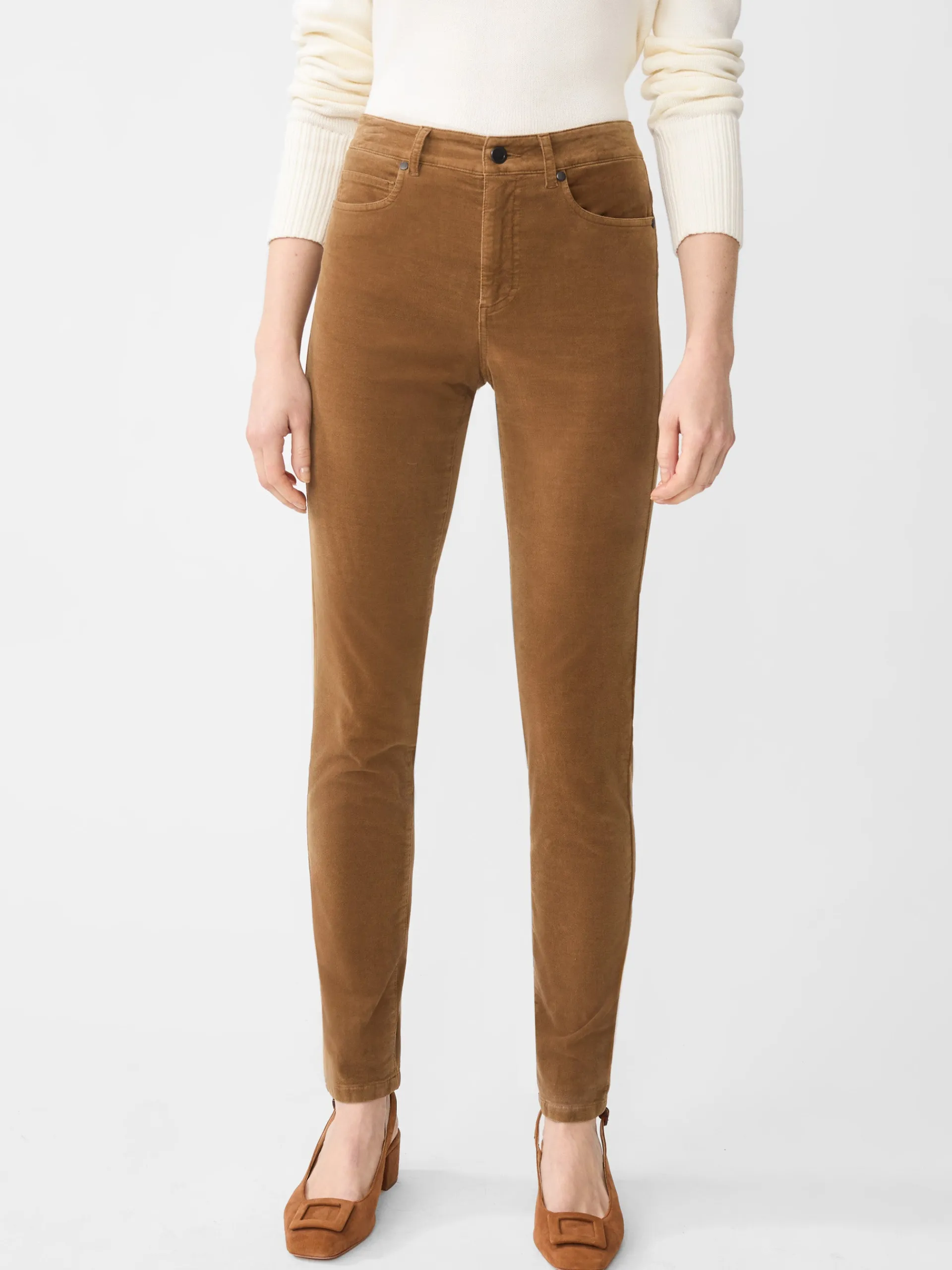 J.McLaughlin Watson Velvet Jeans Camel New