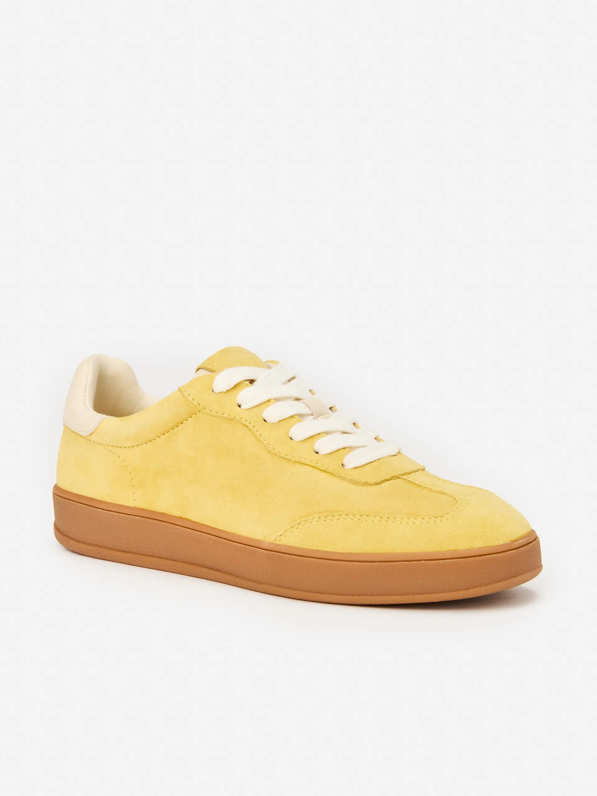 J.McLaughlin Zibby Suede Sneakers Mustard Discount