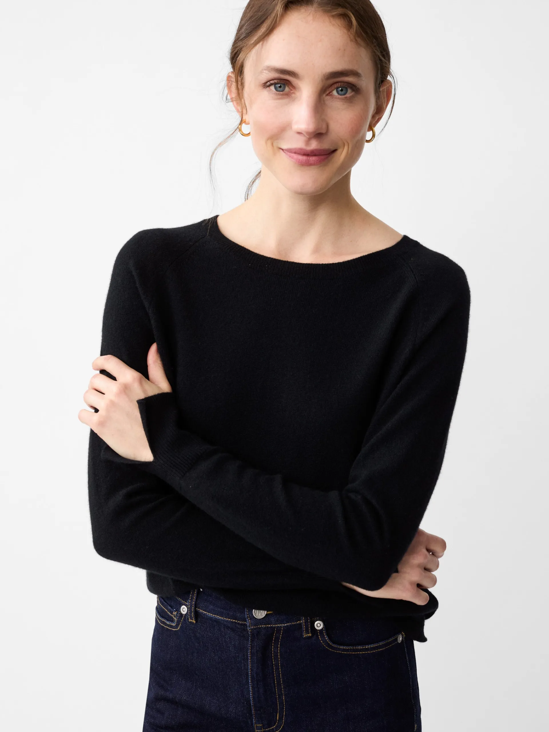 J.McLaughlin Zo Cashmere Sweater Black Outlet